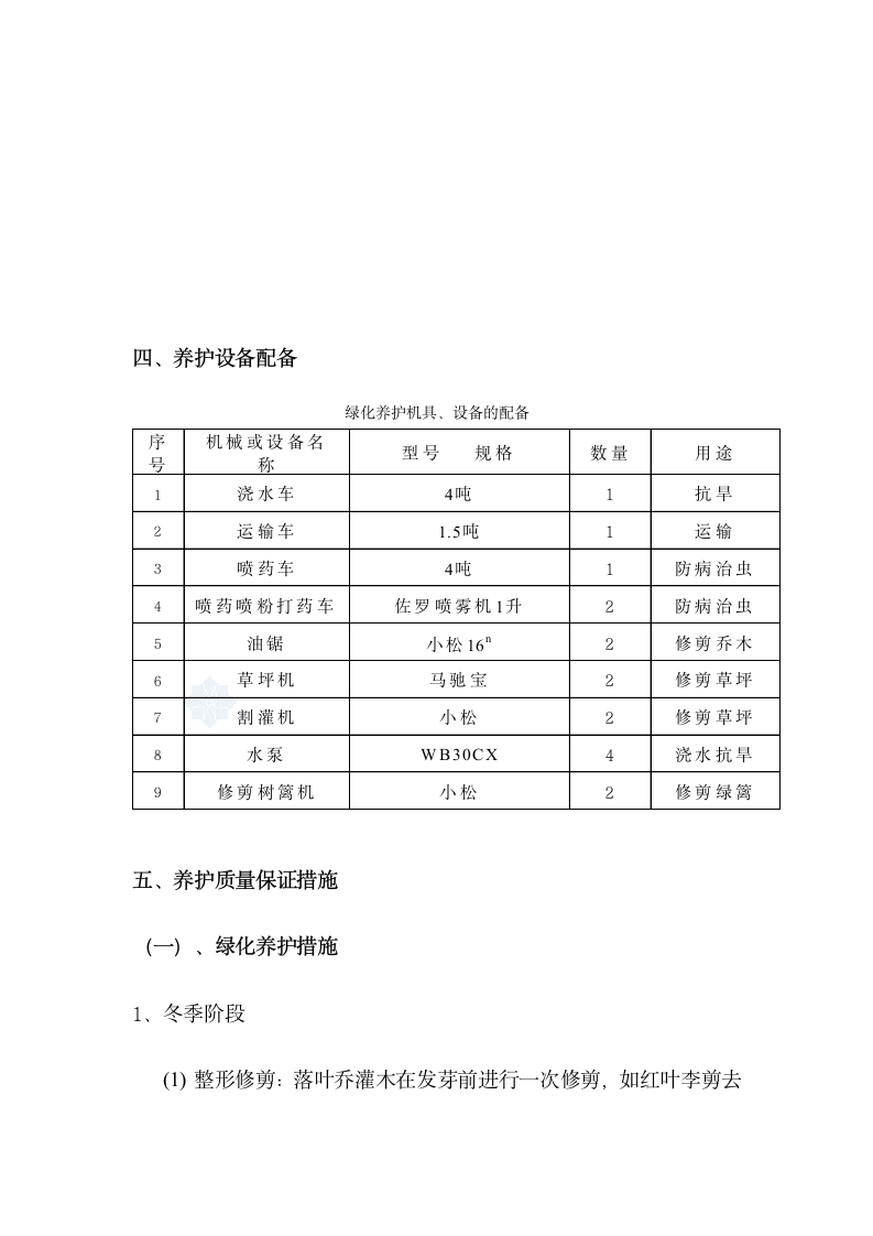 某120372㎡上海道路绿化养护工程施工组织设计(技术标).doc第9页