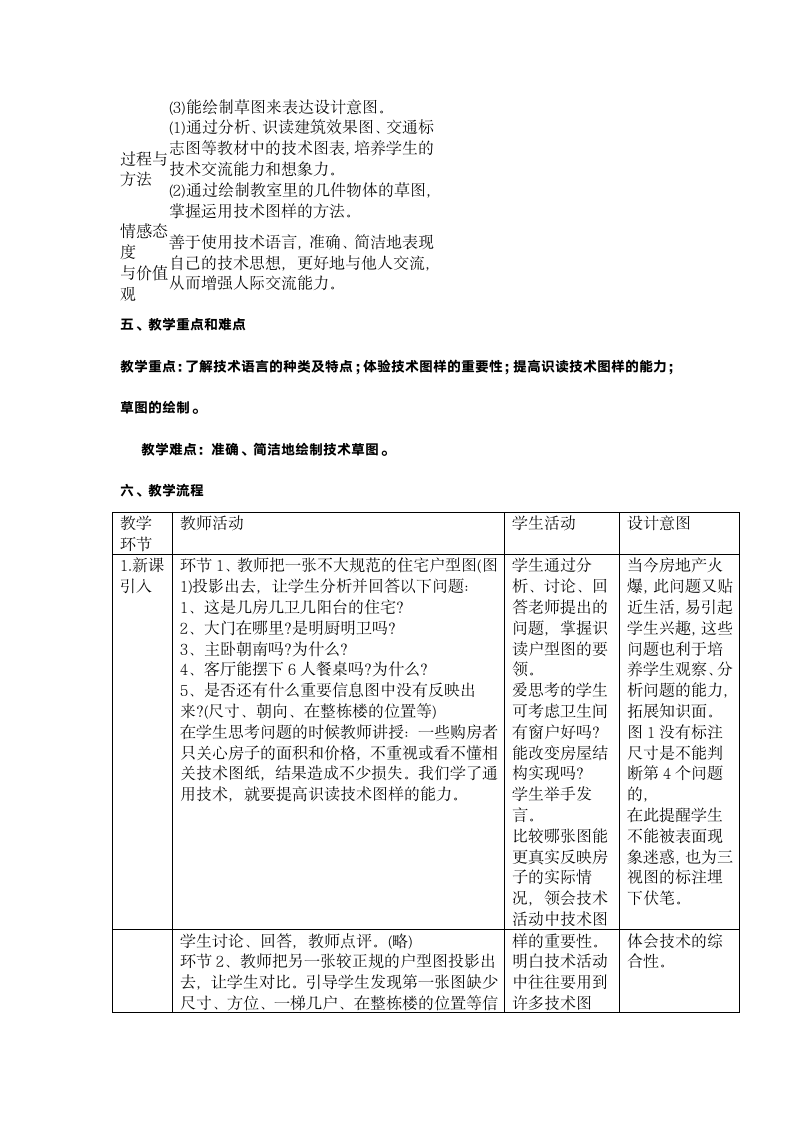 高一通用技术《设计表现图》教学设计.doc第2页