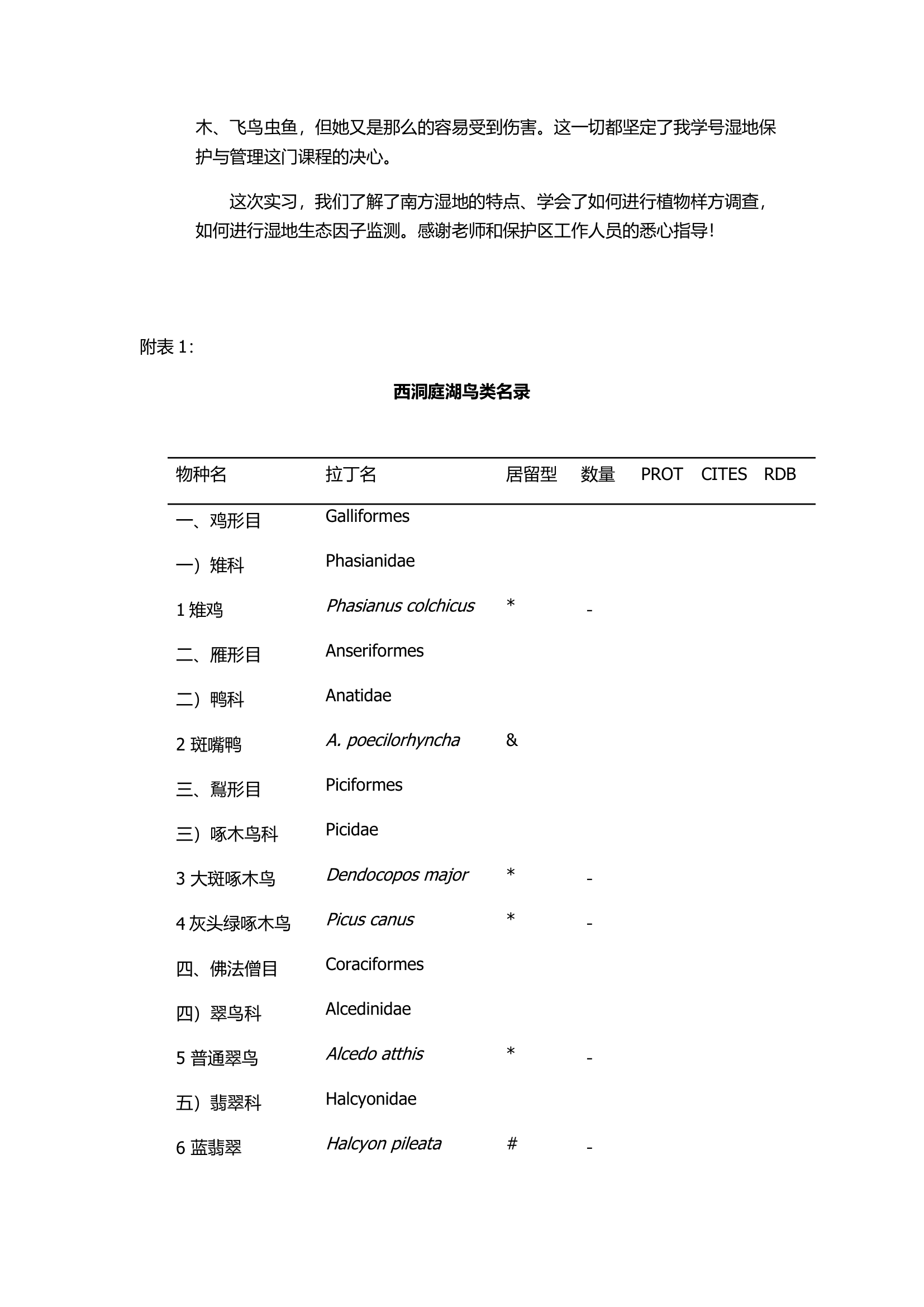 湿地实习报告第10页