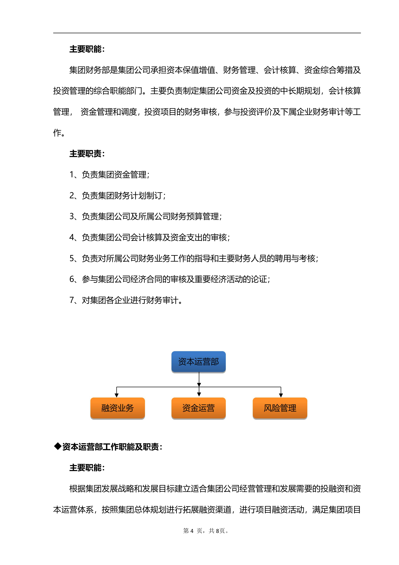 XX公司组织架构及部门职责模板.docx第4页