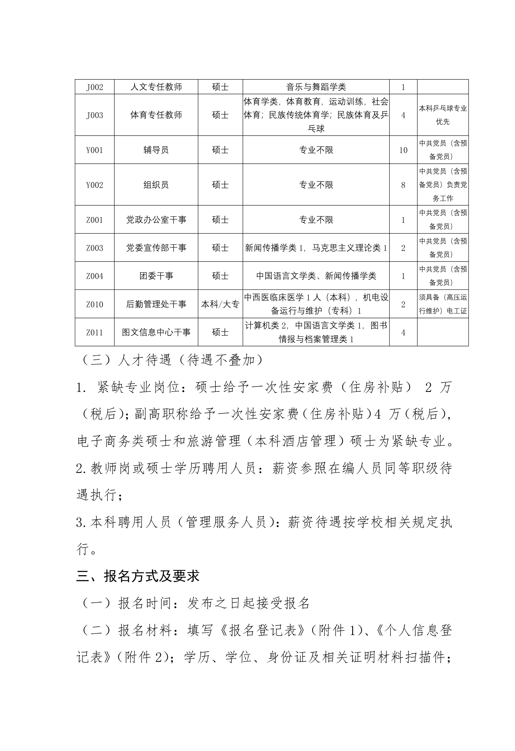 广西生态工程职业技术学院2021年下半年招聘公告【模板】第5页