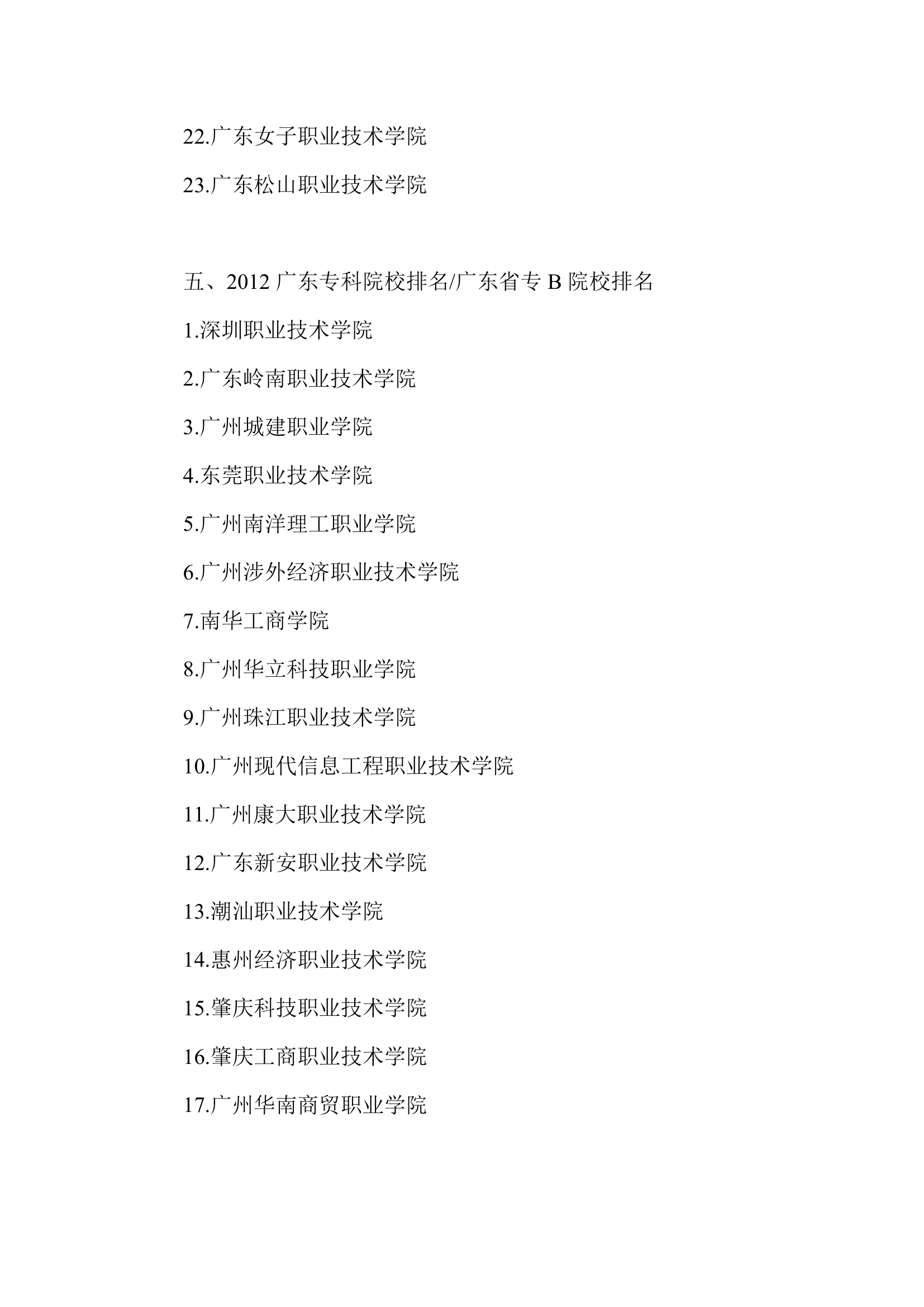 2012年广东大学排名榜第5页