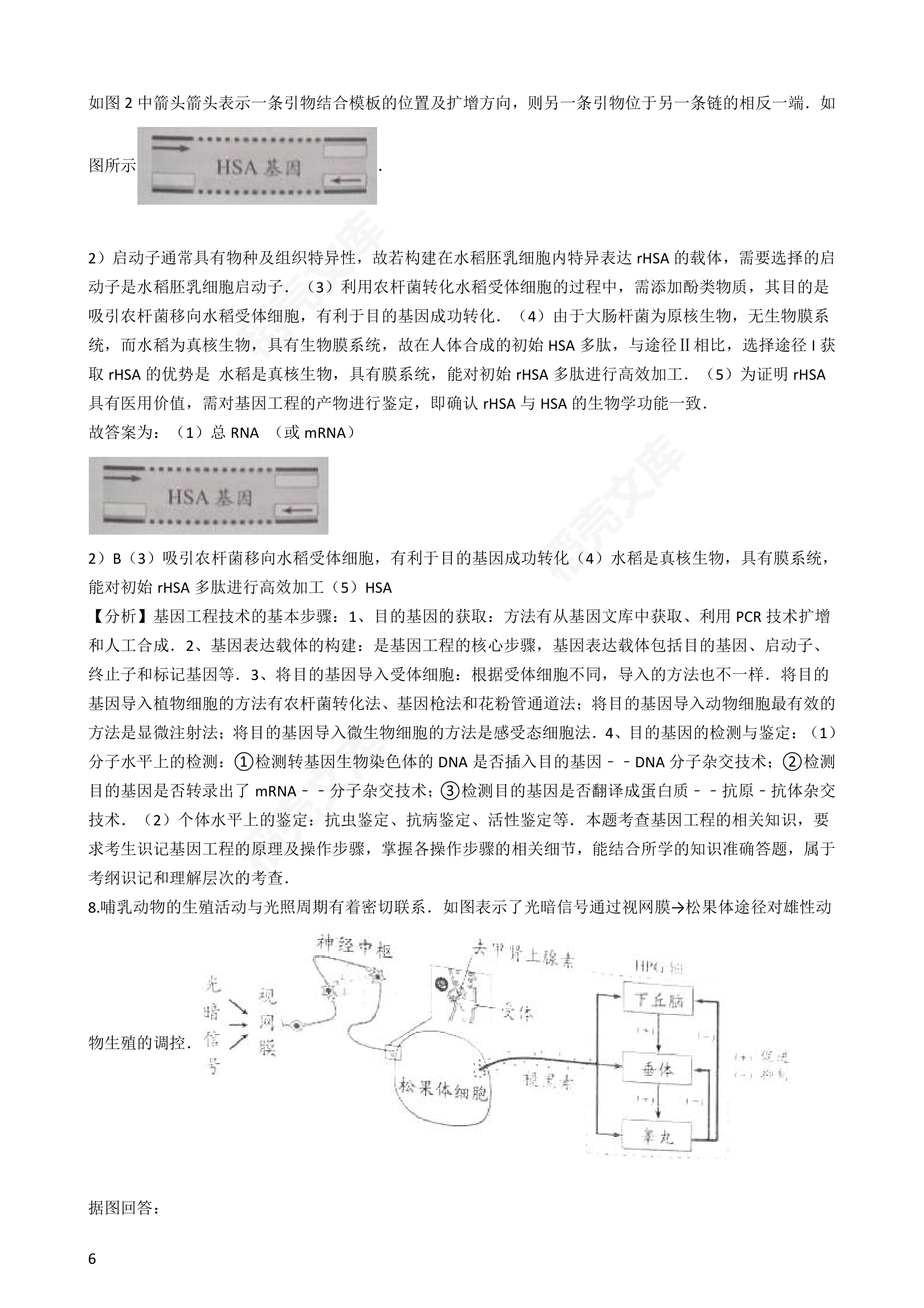 2016年高考理综真题试卷（生物部分）（天津卷）(教师版).docx第6页