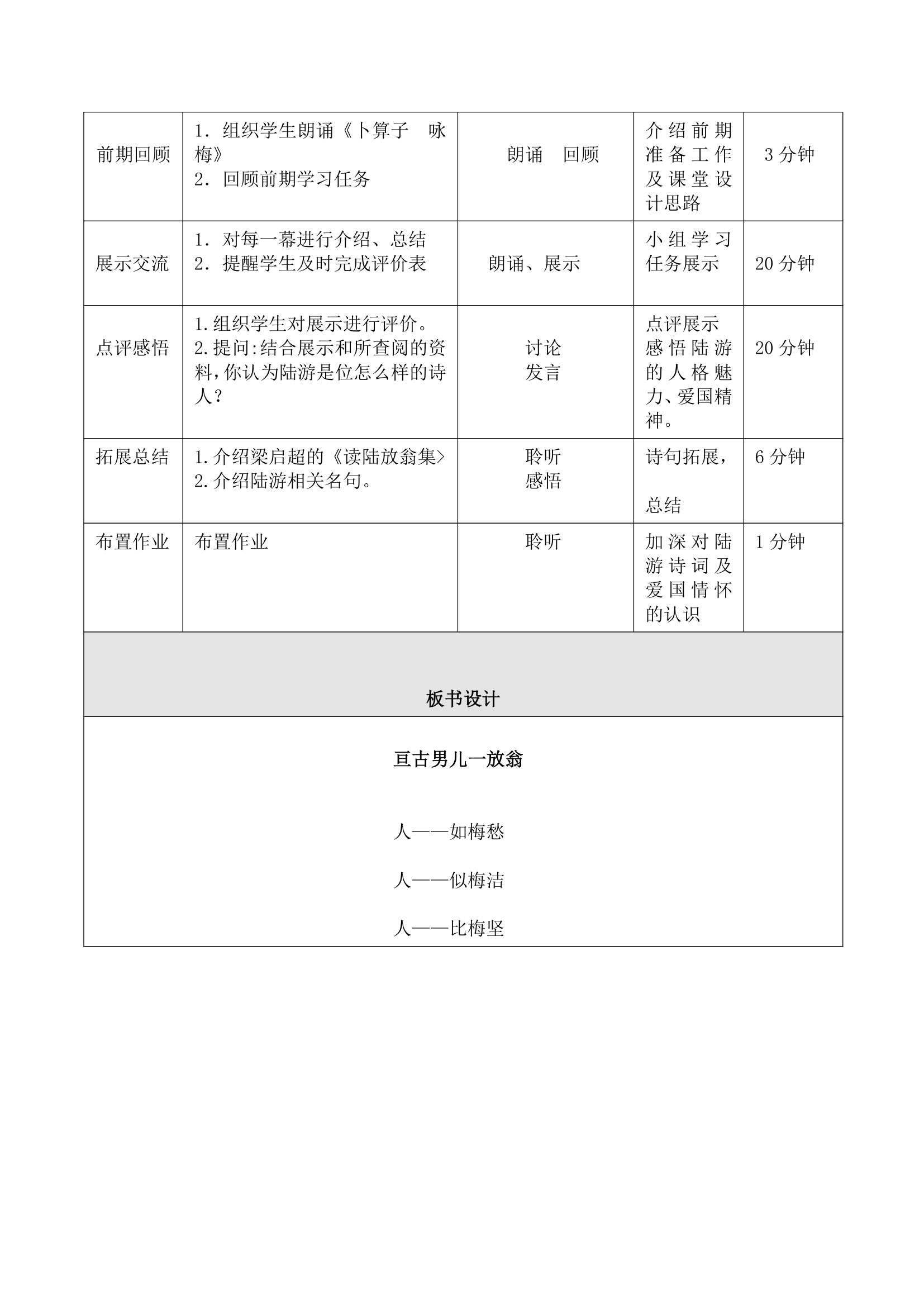 亘古男儿一放翁  ——陆游爱国情怀探寻 教案.doc第2页