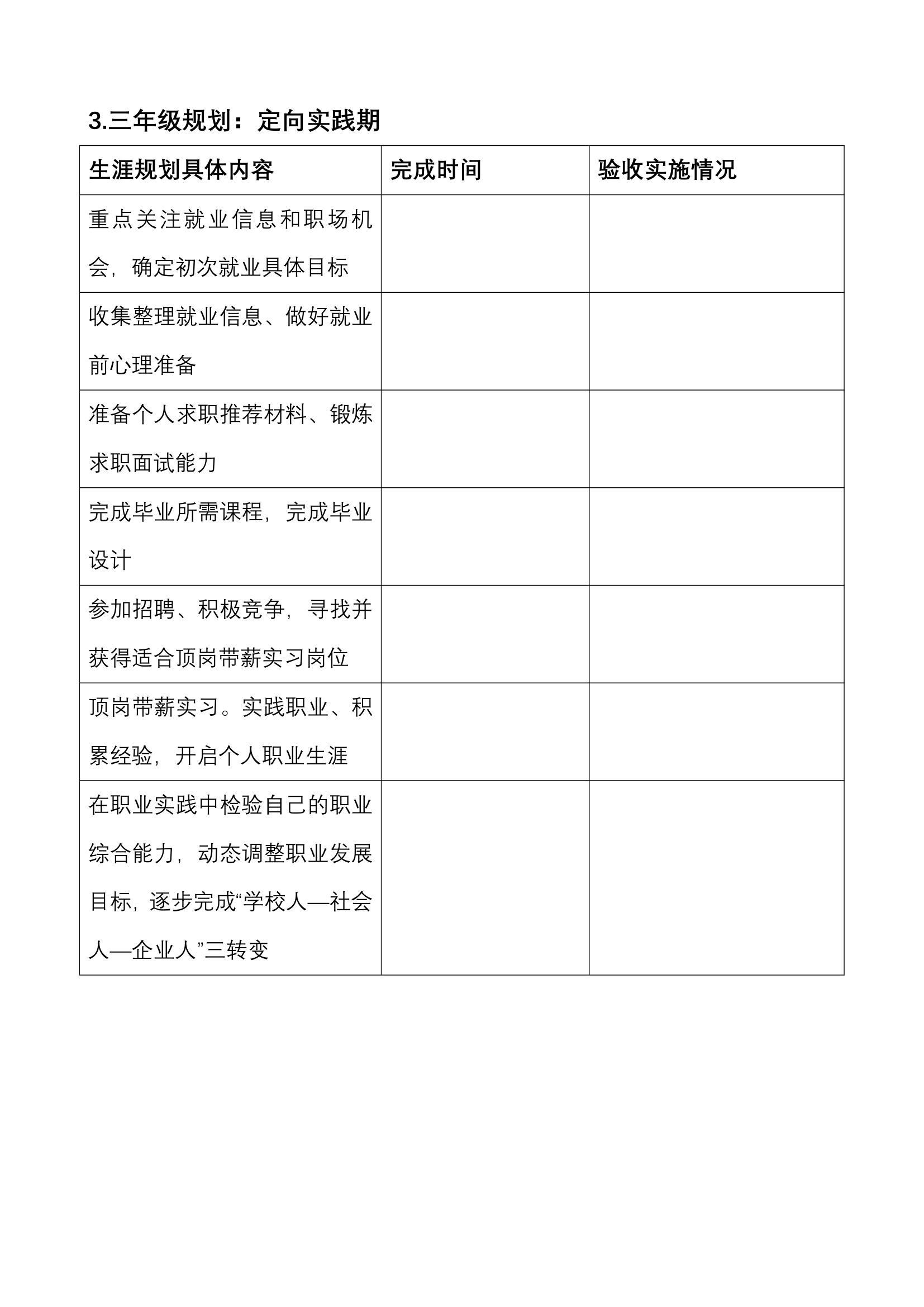 职业生涯规划书表格样本.doc第6页