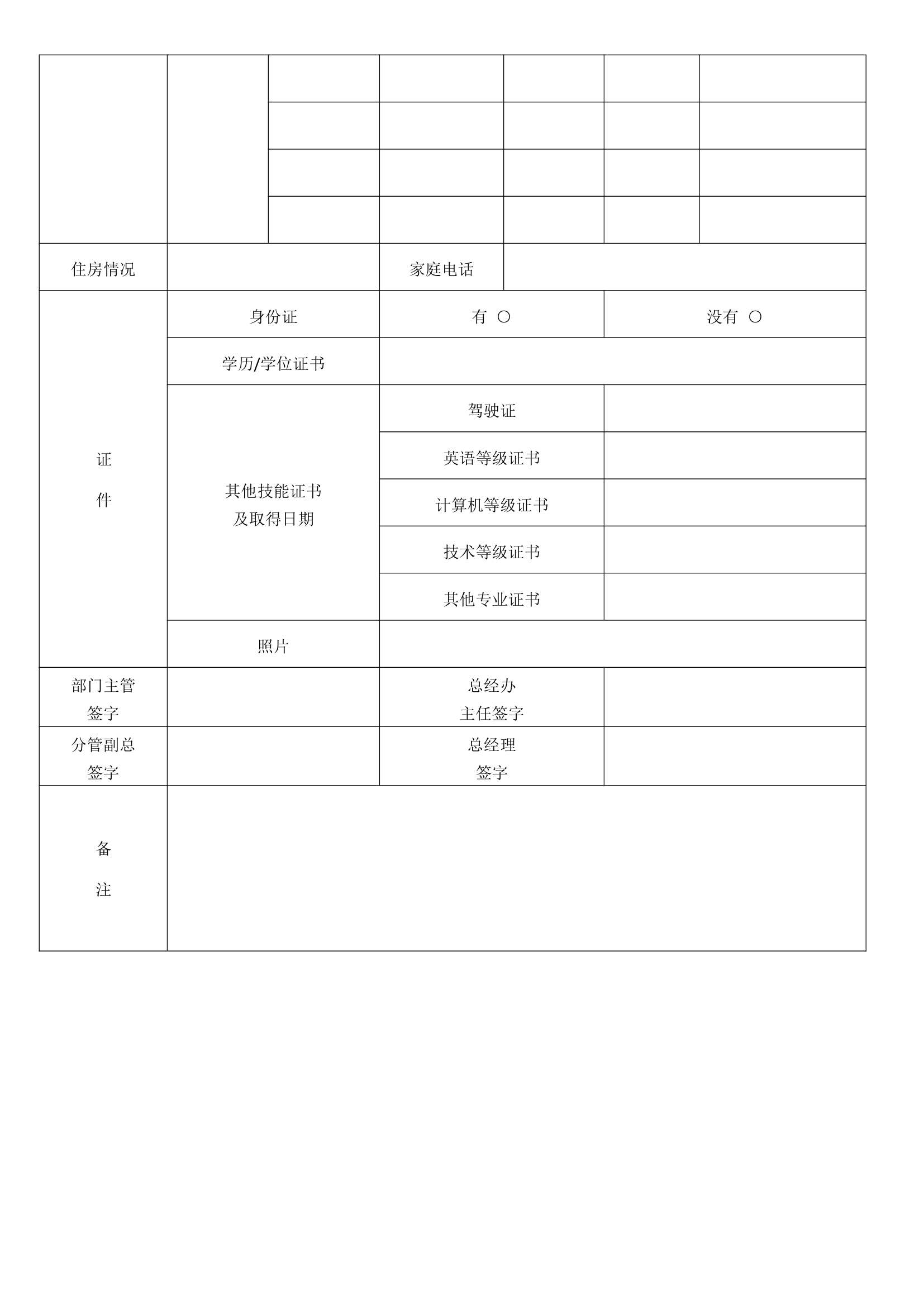 通用员工入职登记表.docx第2页