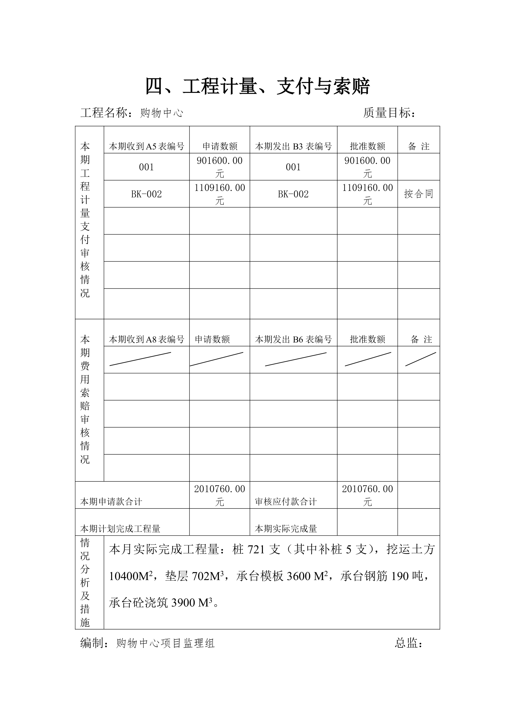 某市区购物中心工程监理月报.doc第5页