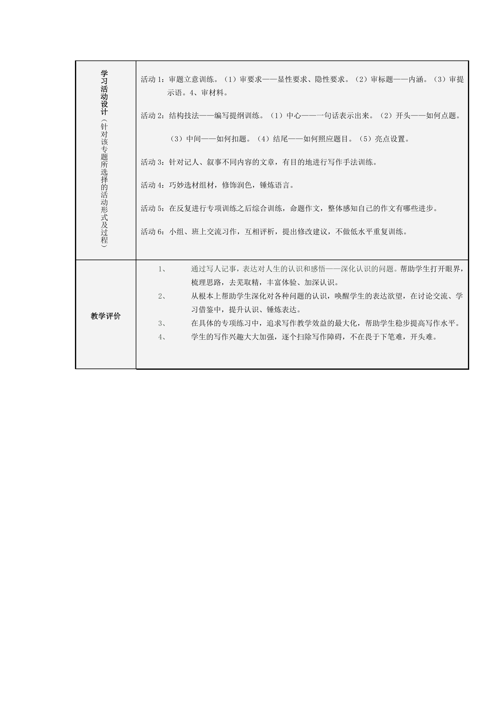 高考作文专题：记叙文写作训练.doc第4页