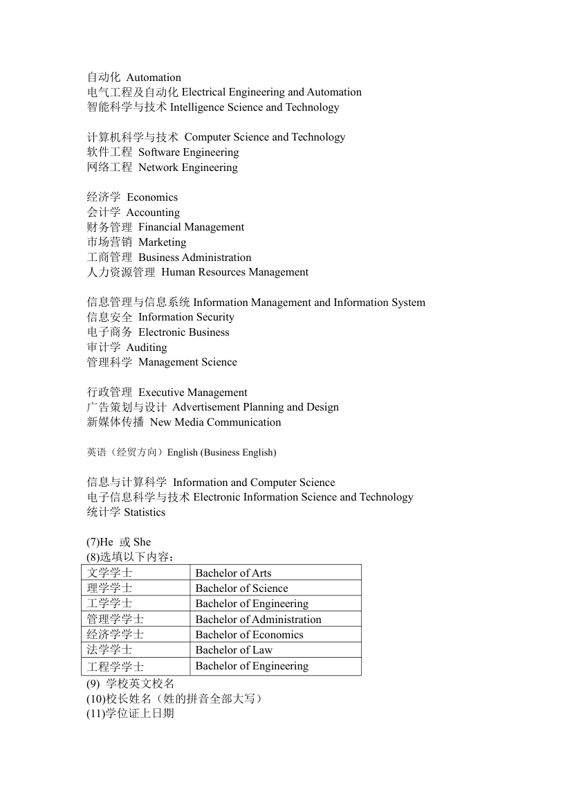 北京信息科技大学本科学位证毕业证英文模板第2页