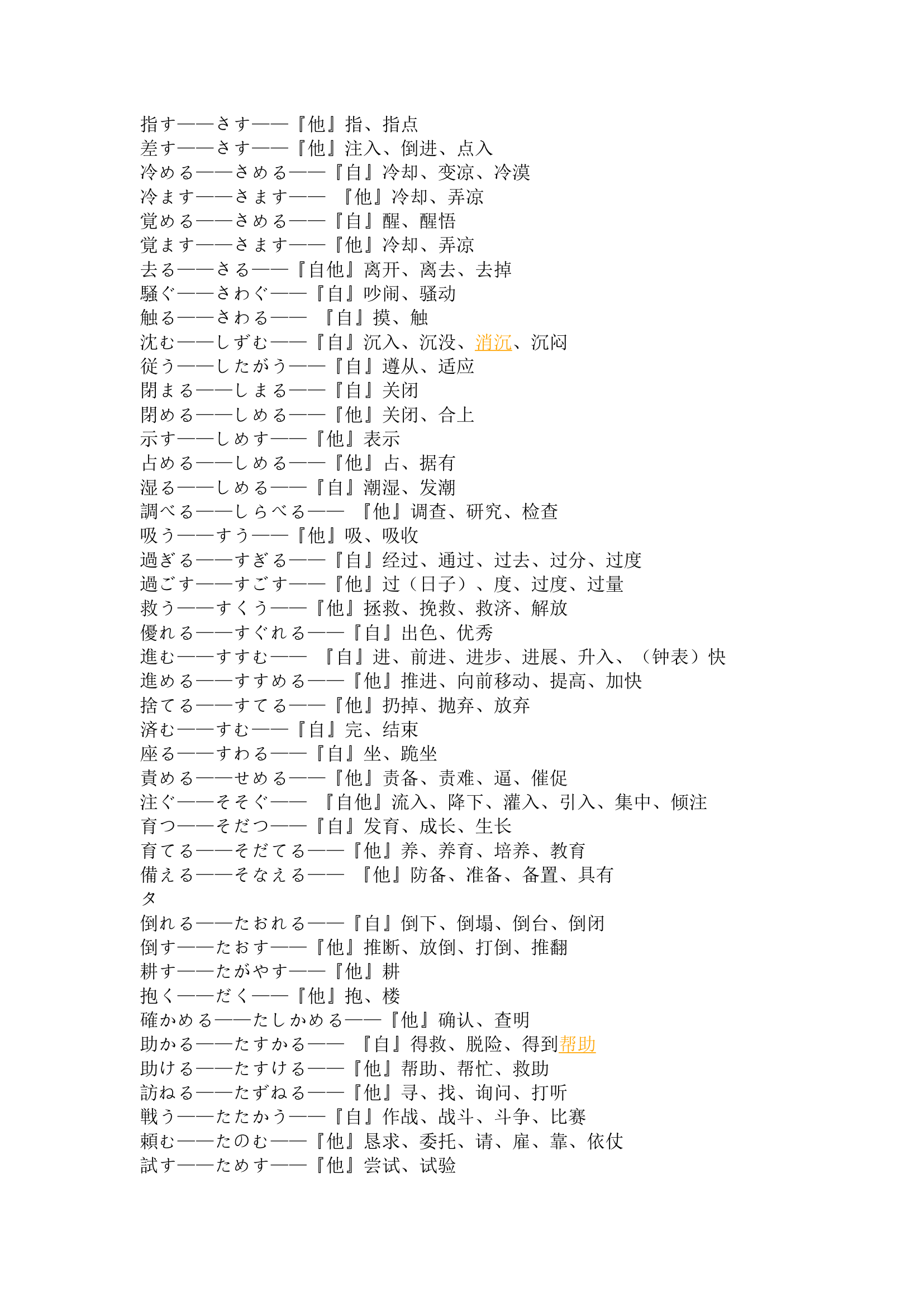 日语2级动词总汇第4页