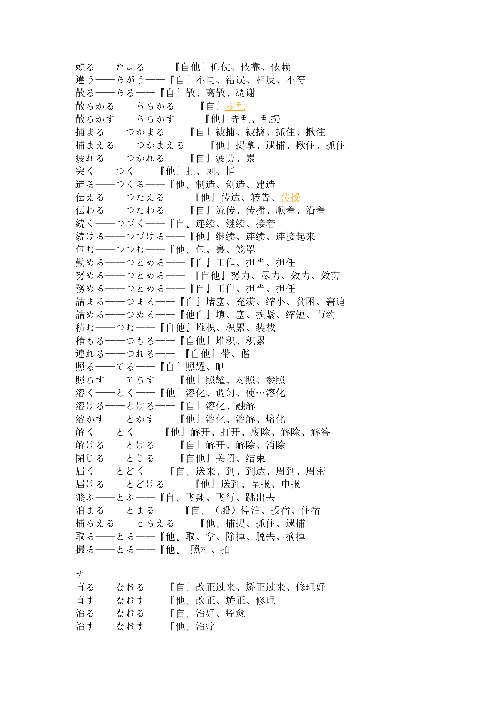 日语2级动词总汇第5页