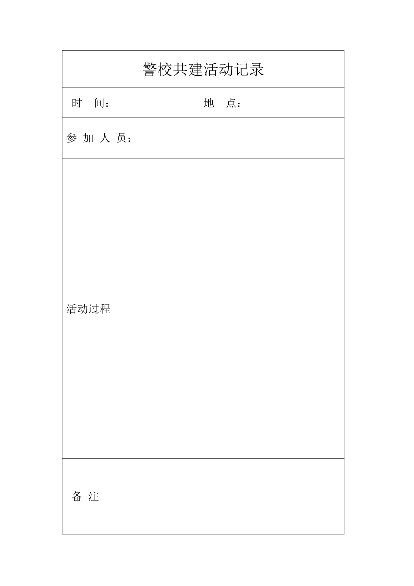 警校共建活动记录第1页