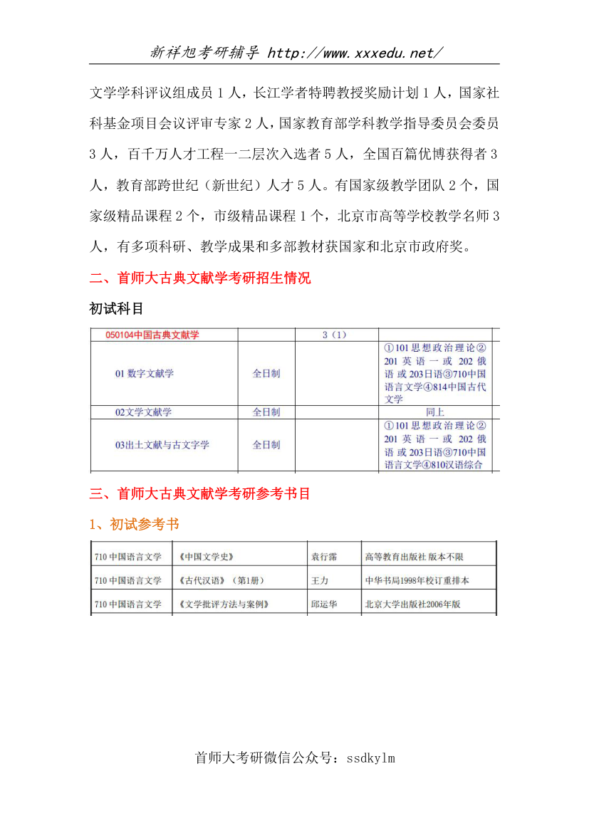 2020-2021年首都师范大学古典文献学考研招生情况、参考书目、复试分数线、考研真题!第2页