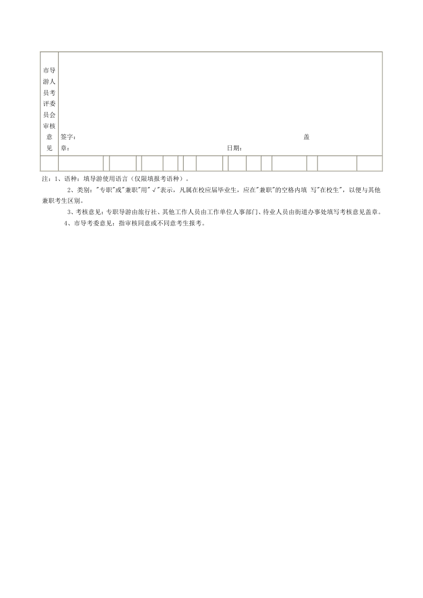 导游报名表第2页