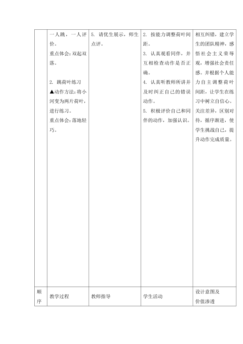 二年级体育立定跳远  教案  全国通用.doc第4页