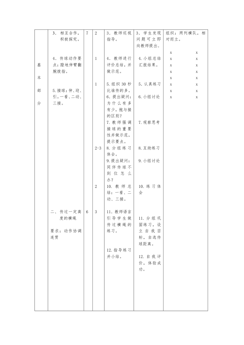 六年级体育教案 -篮球 全国通用.doc第4页