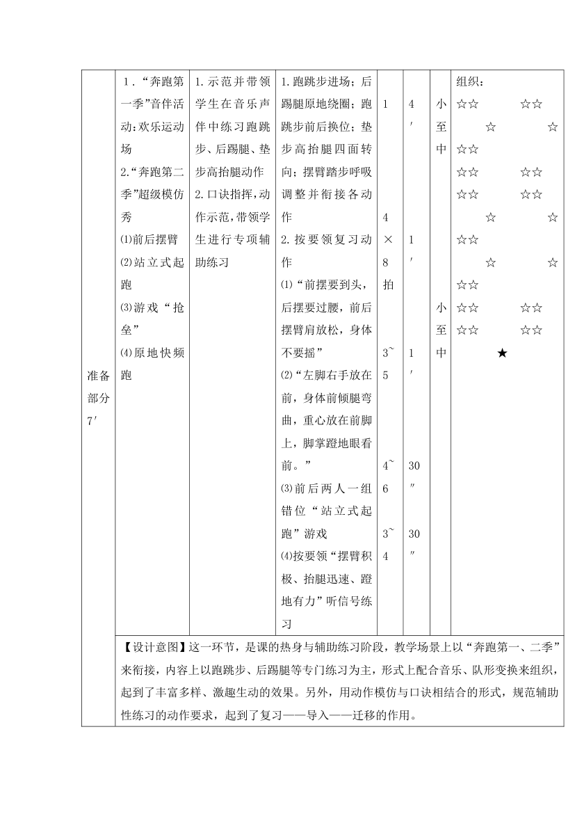 五年级体育 快速跑  教案 全国通用.doc第2页