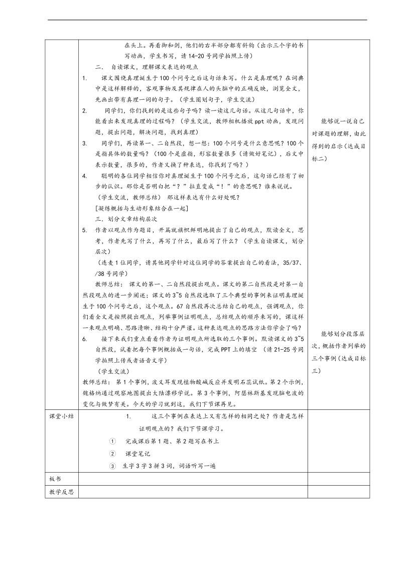 小学语文人教部编版六年级下册《真理诞生在一百个问号之后第1课时)》教材教案.docx第3页