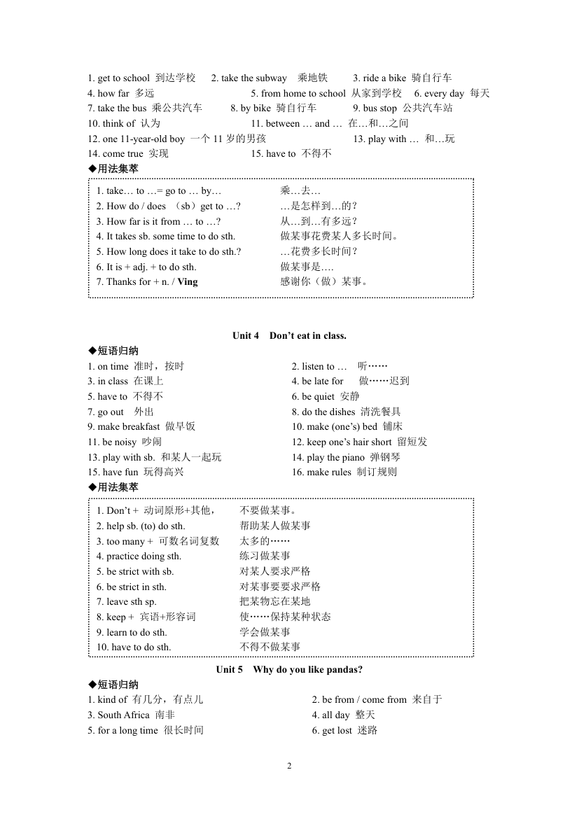 人教版七年级下册英语各单元知识点归纳.doc第2页