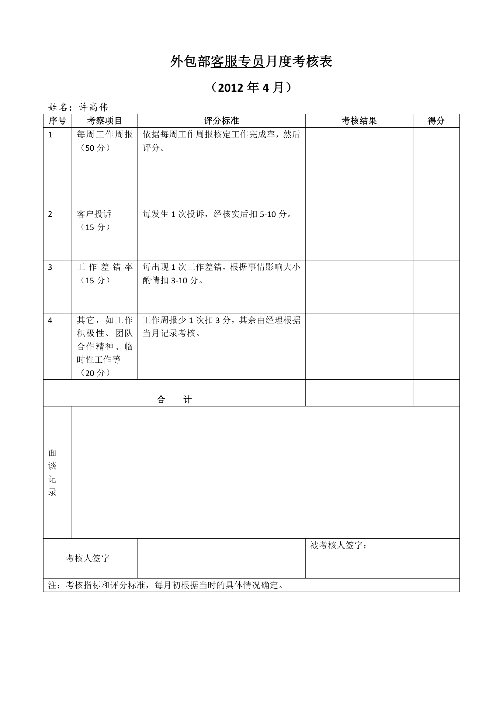 外包部岗位说明书第11页