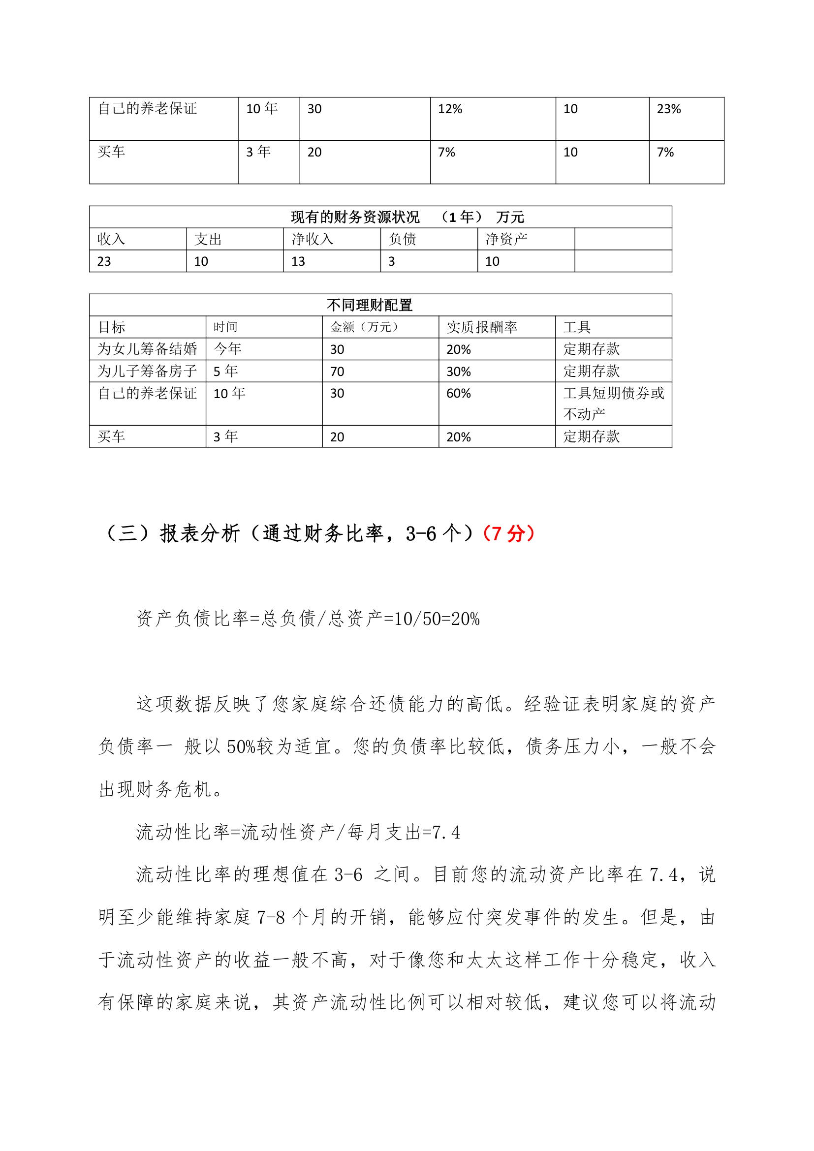 理财方案设计第8页