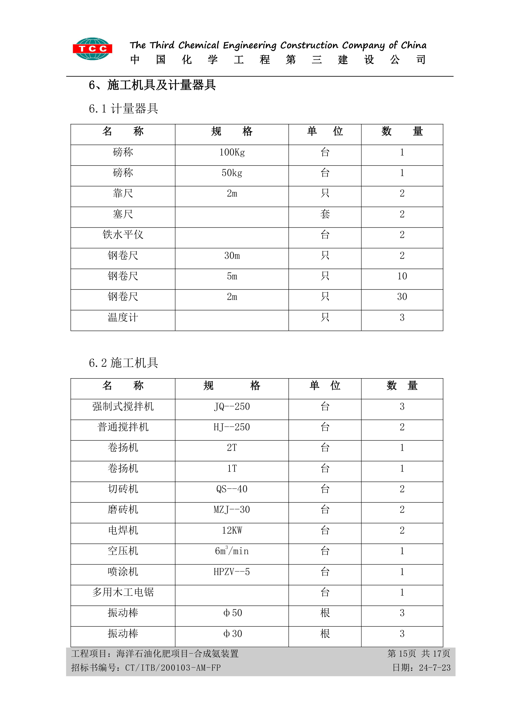 方案十四、筑炉施工方案第15页