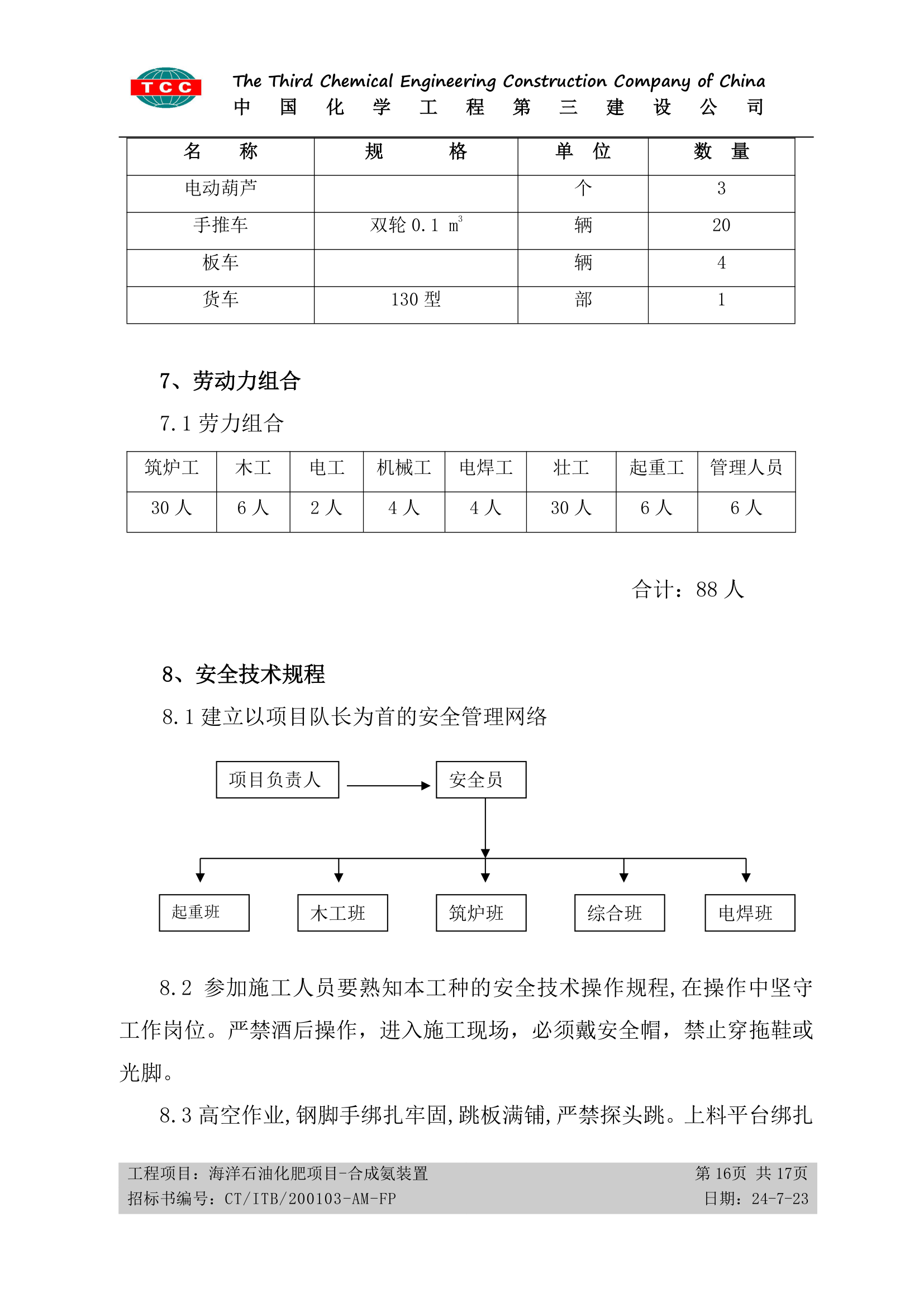 方案十四、筑炉施工方案第16页