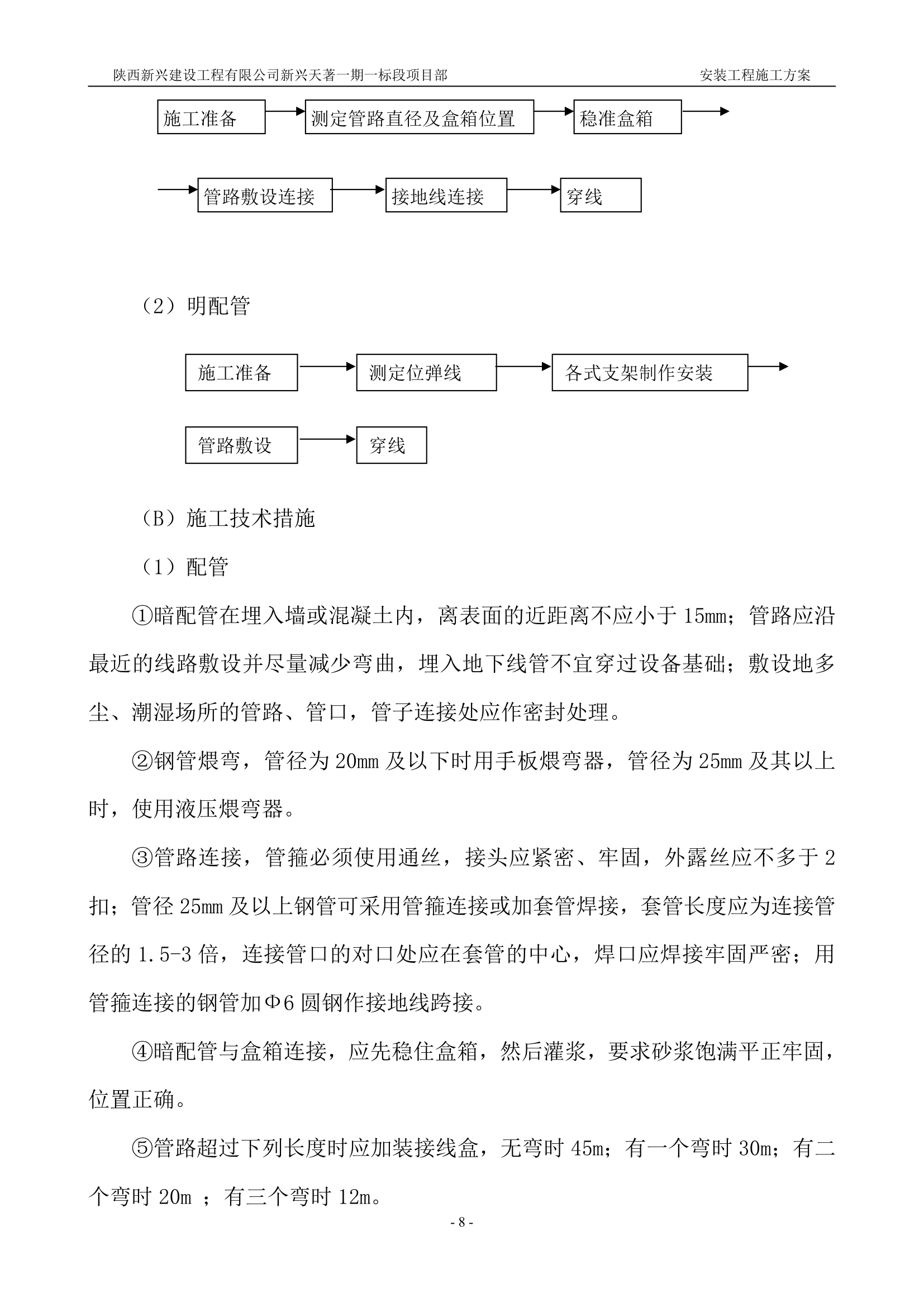 安装工程施工方案第8页