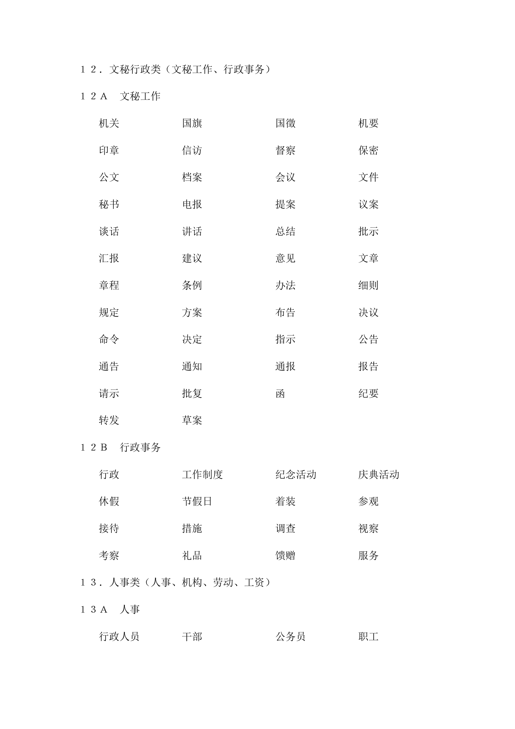 公文主题词第17页