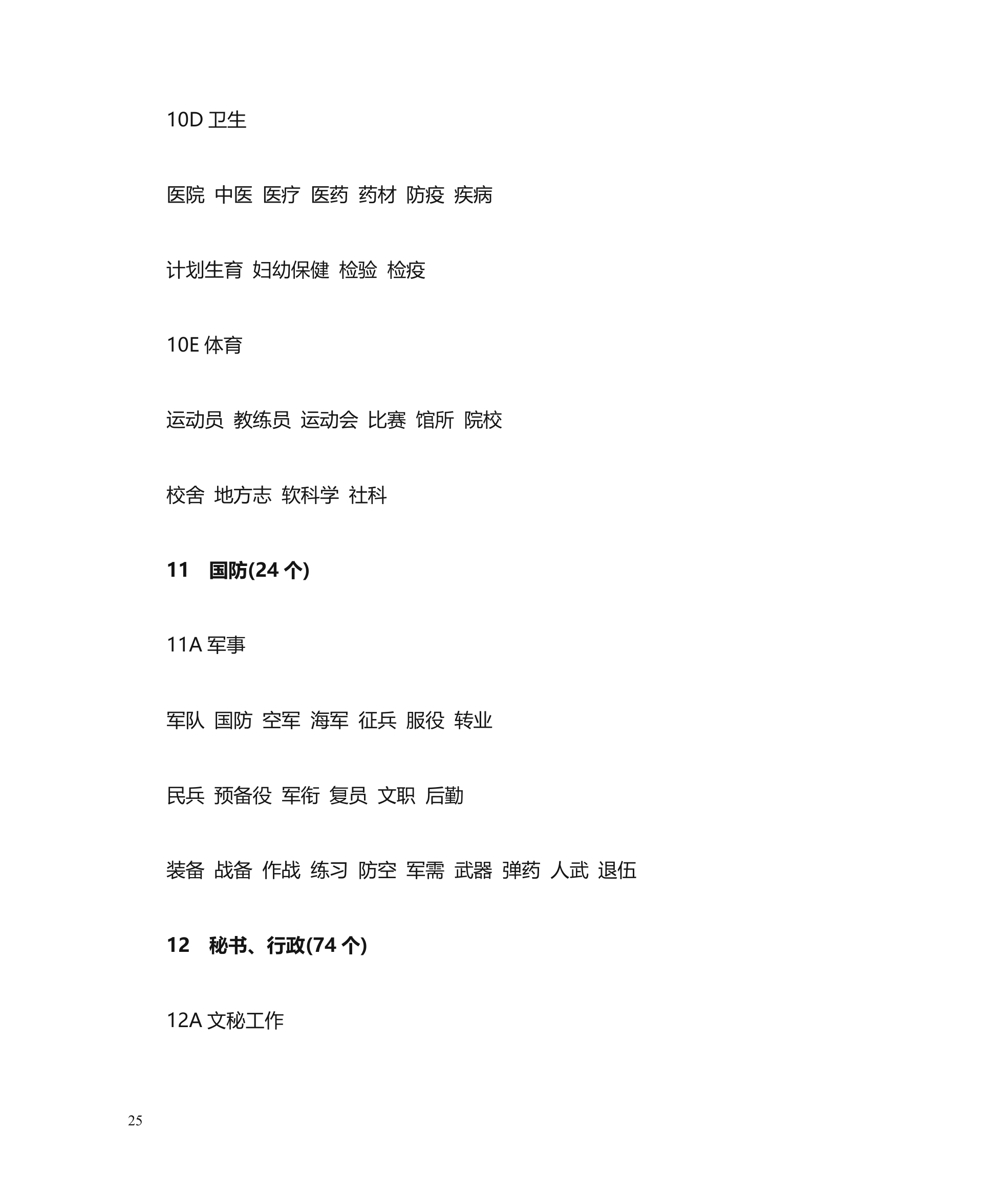 公文主题词使用方法第25页