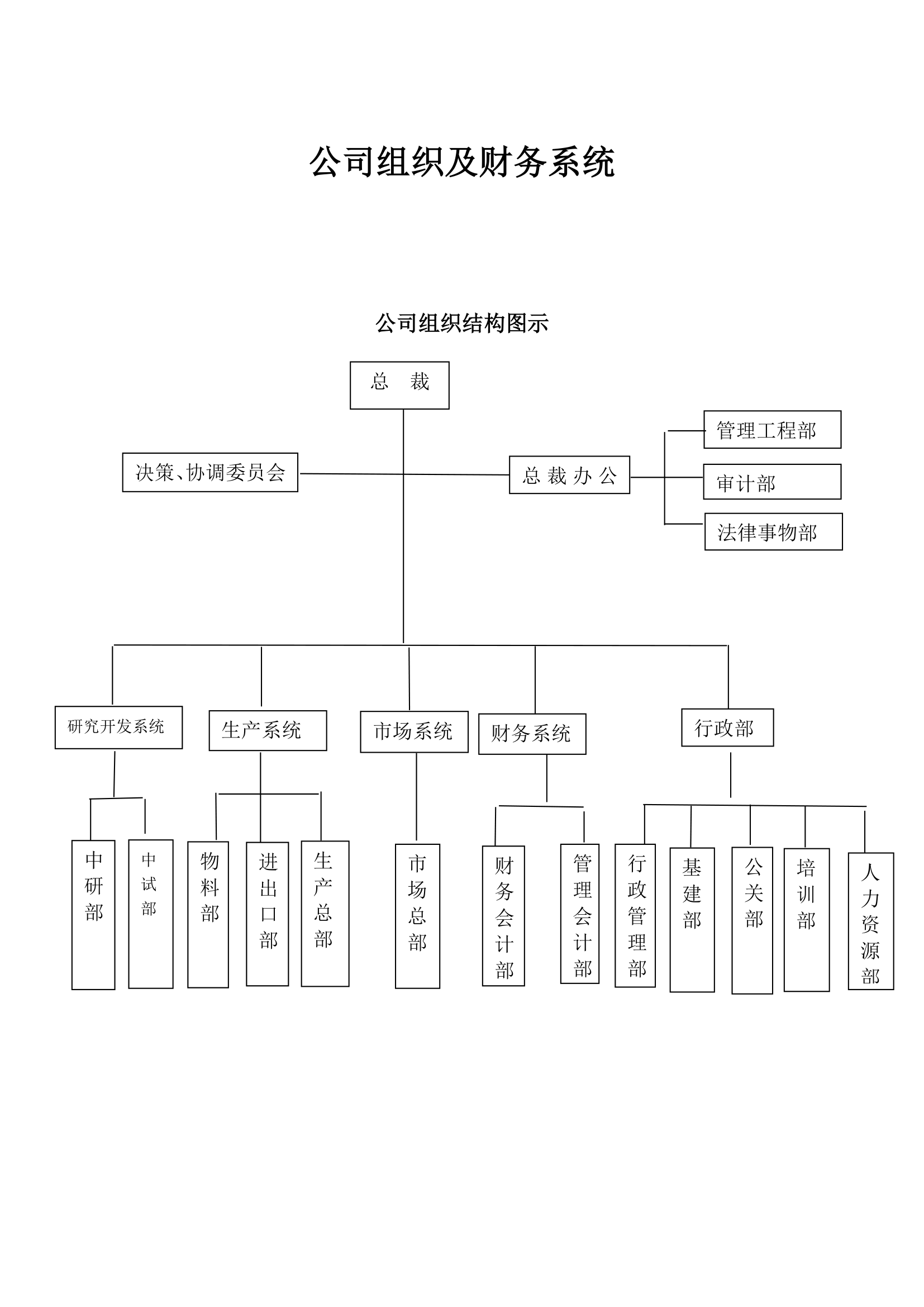 公司组织及财务系统.docx第1页