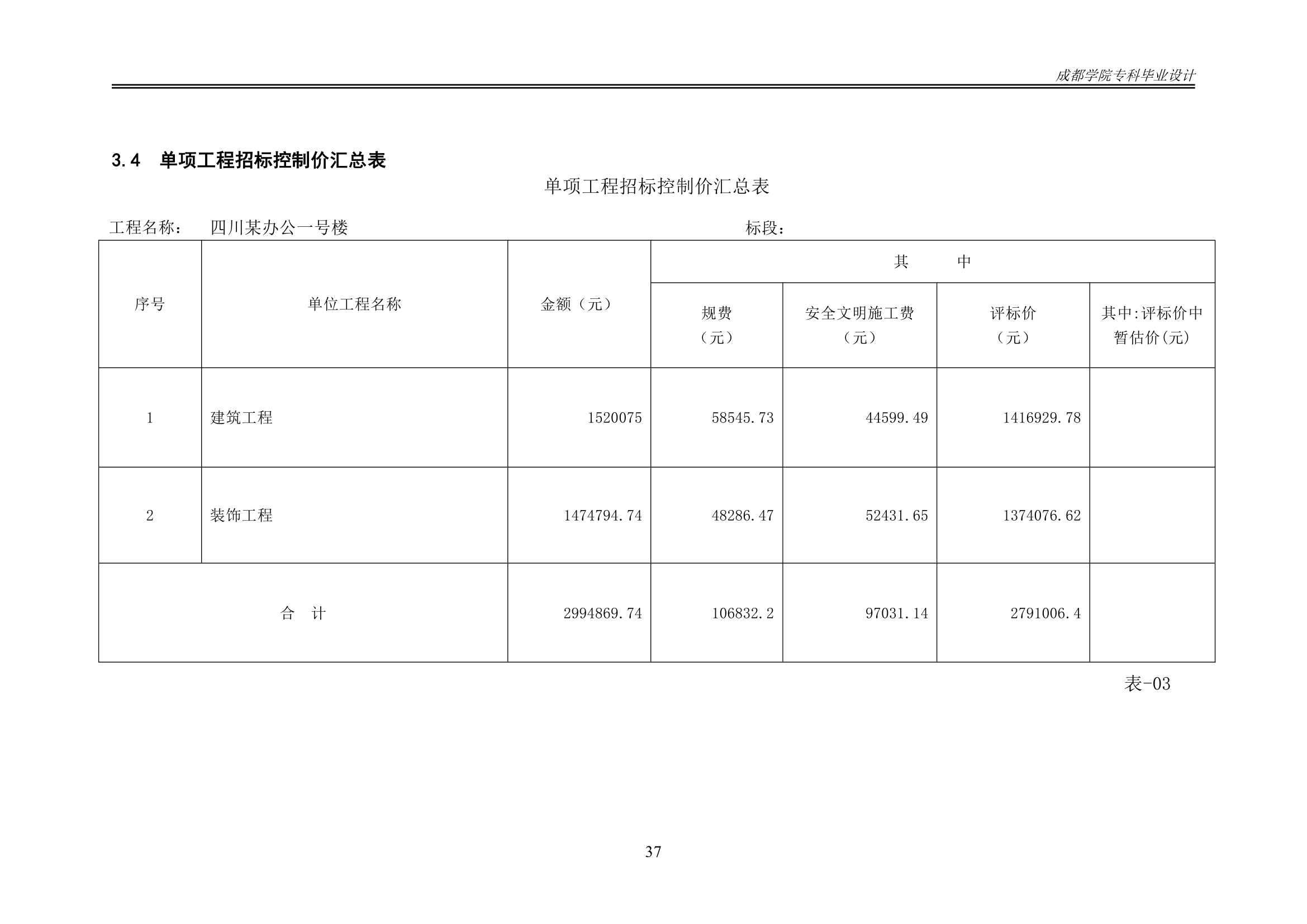 某办公楼工程造价工程量清单编制.docx第42页