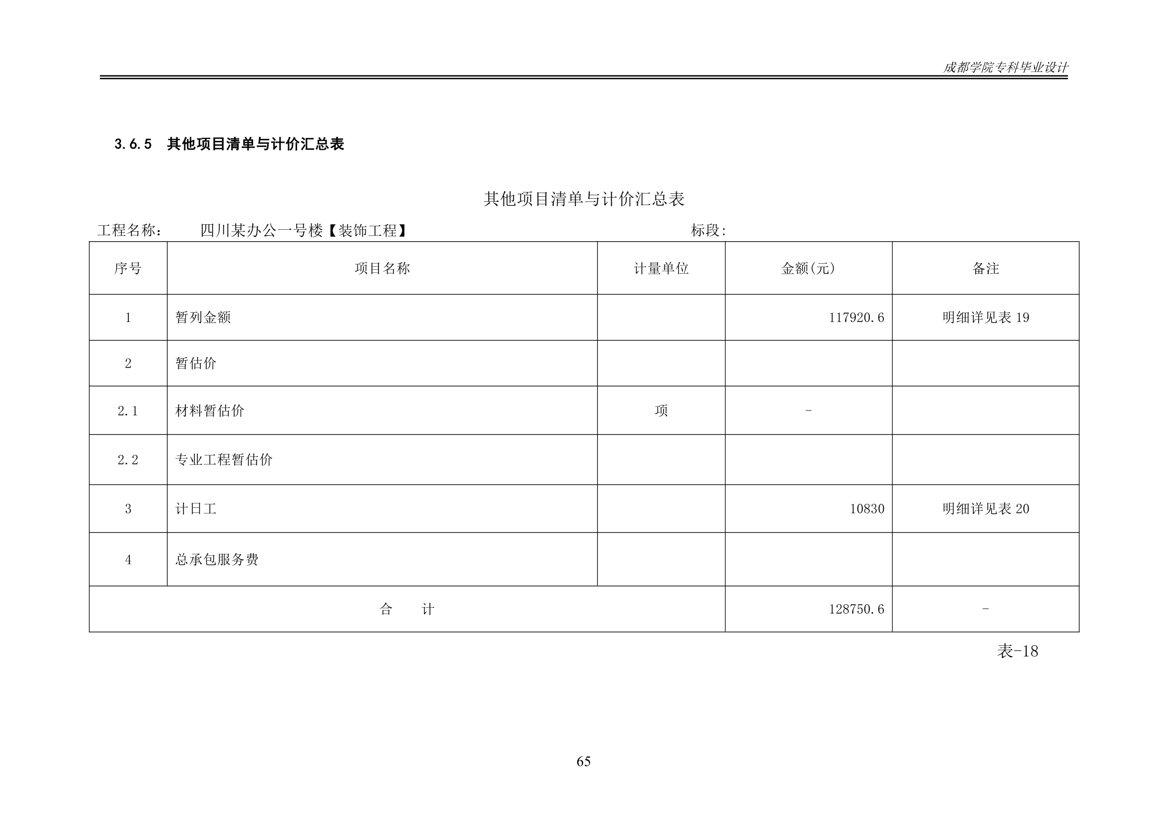 某办公楼工程造价工程量清单编制.docx第70页