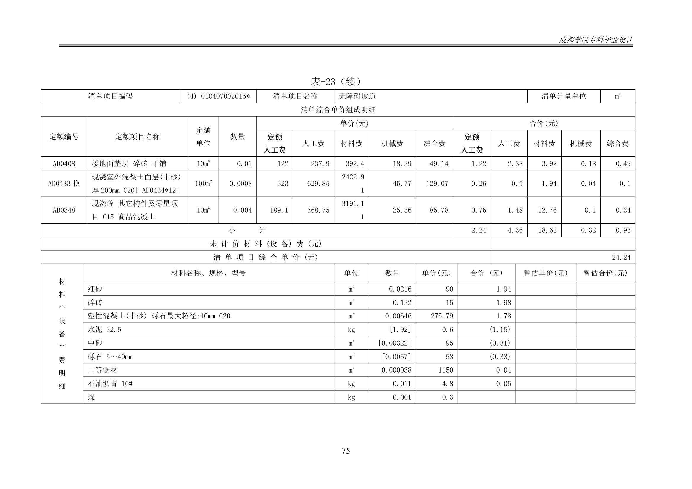 某办公楼工程造价工程量清单编制.docx第80页