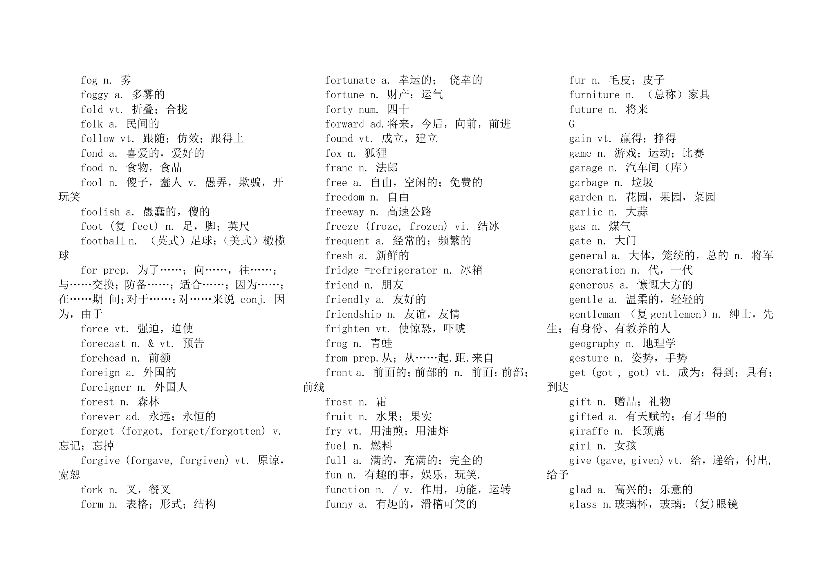 高中学业水平测试英语词汇表.docx第13页