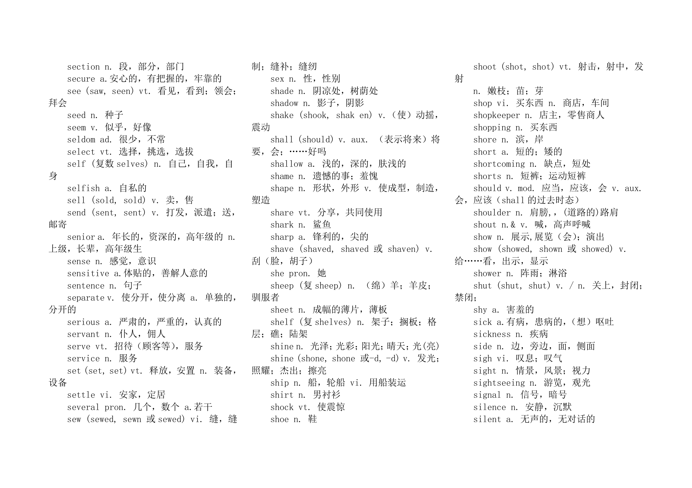 高中学业水平测试英语词汇表.docx第26页