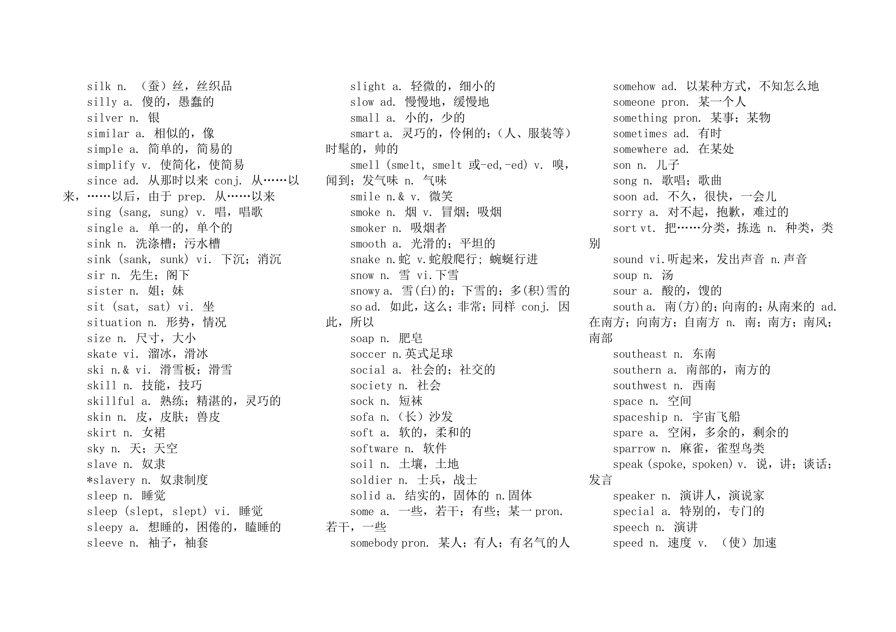 高中学业水平测试英语词汇表.docx第27页