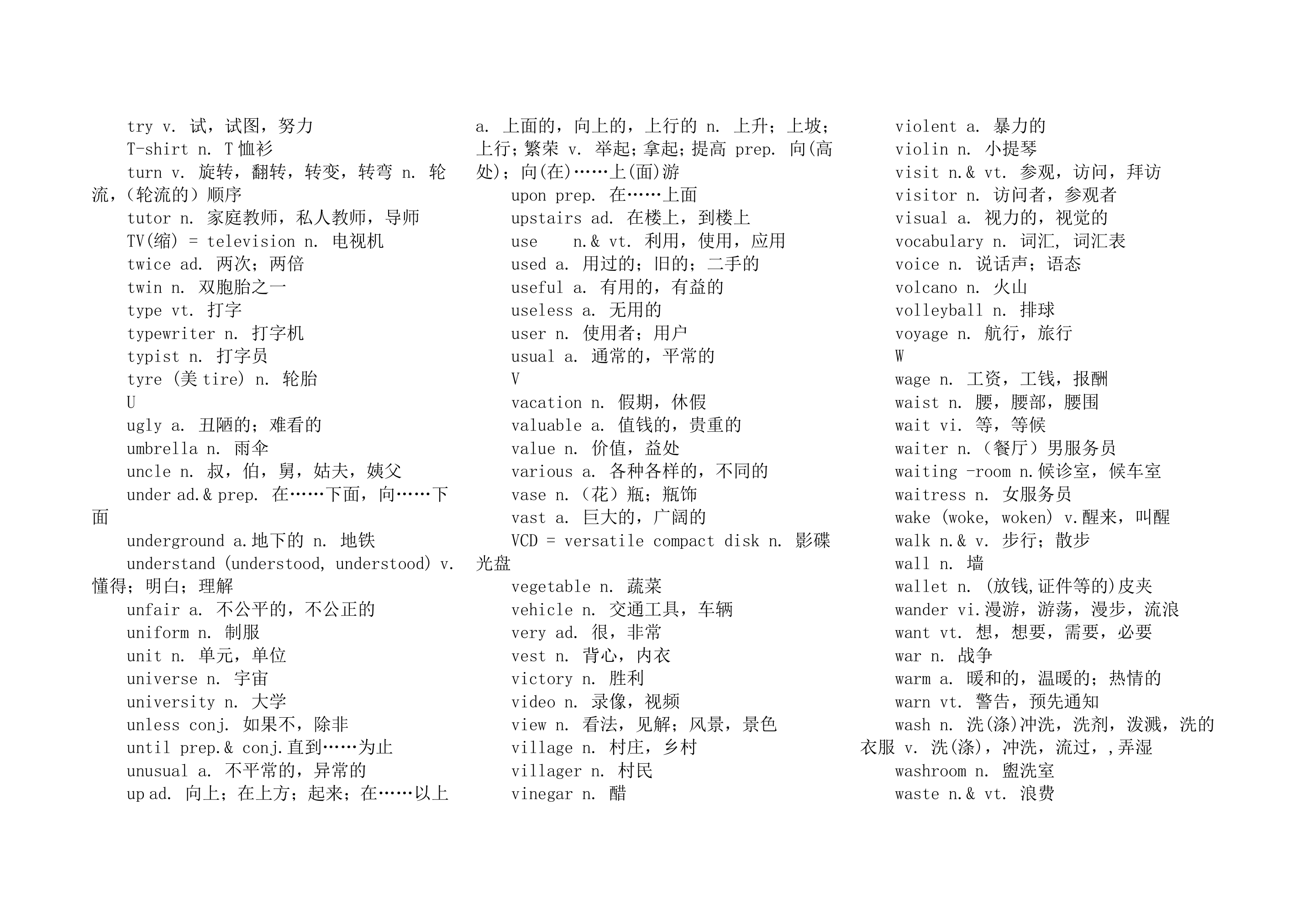 高中学业水平测试英语词汇表.docx第31页