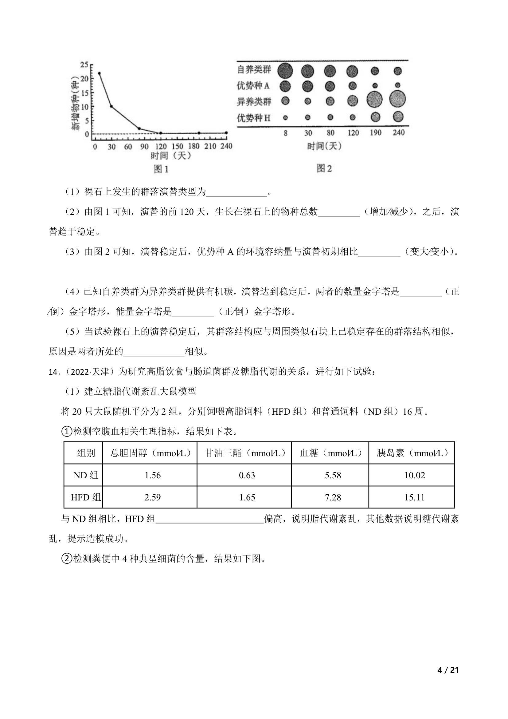 【高考真题】2022年新高考生物真题试卷（天津卷）.doc第4页