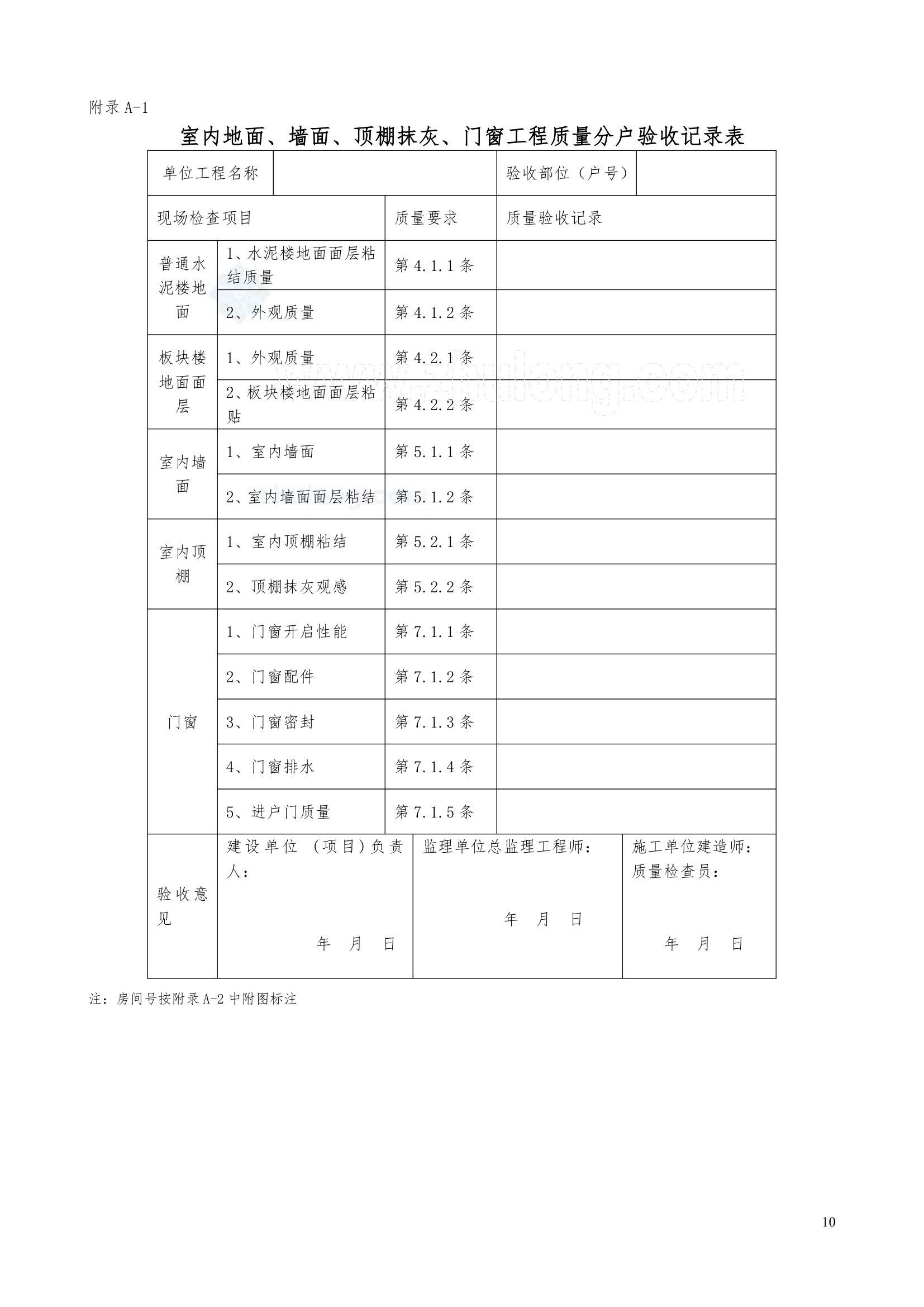 浙江住宅小区工程分户验收方案.doc第10页