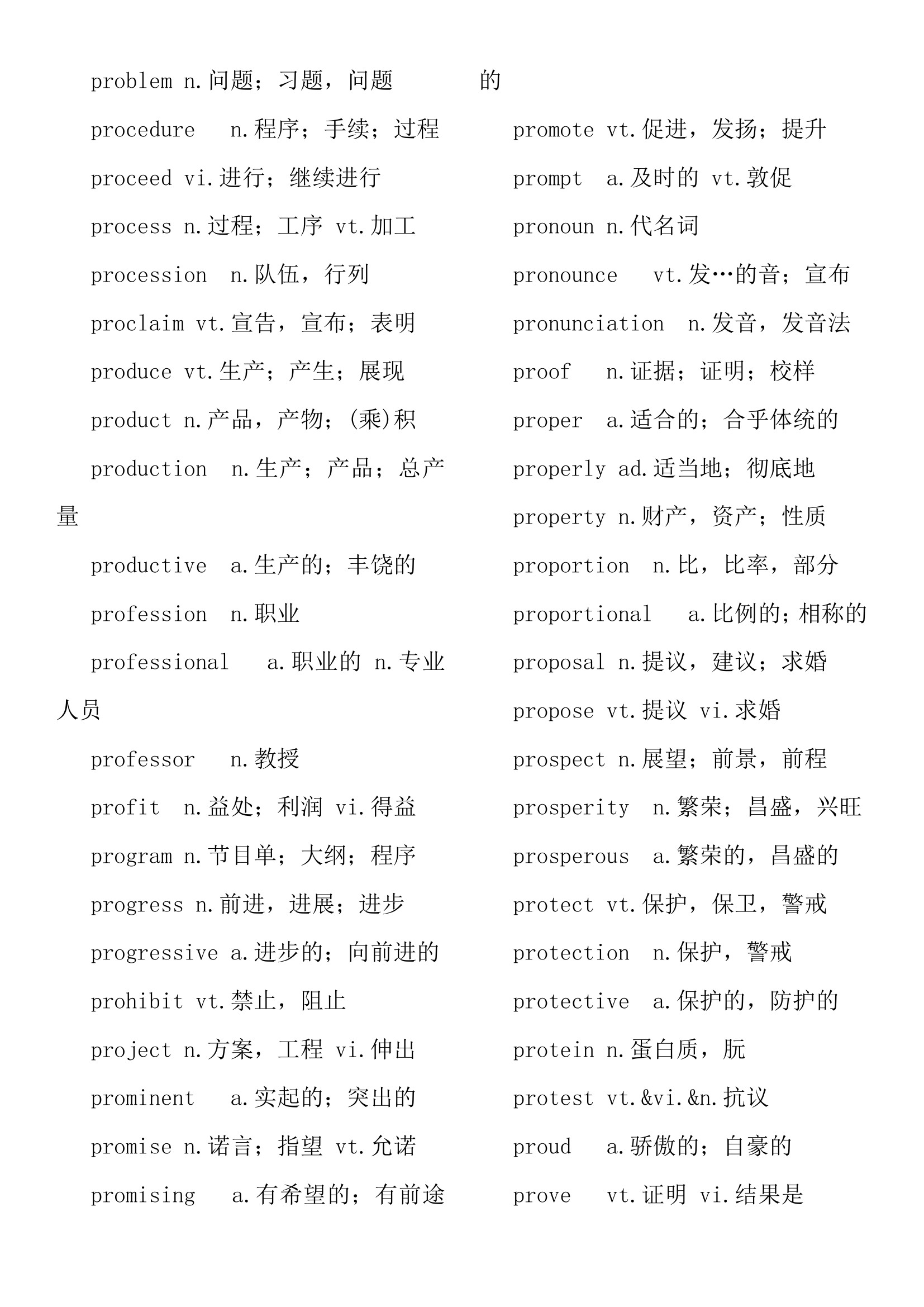 大学英语四级考试大纲3800英语词汇表.docx第64页