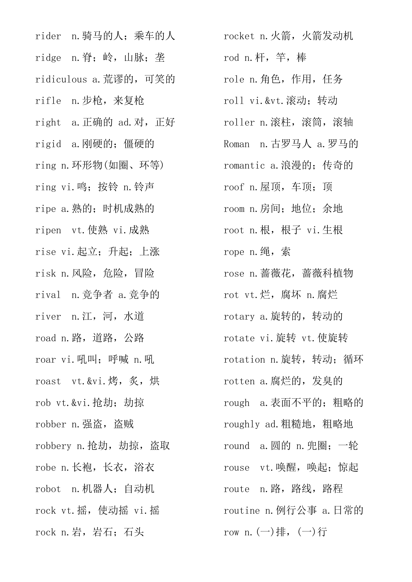 大学英语四级考试大纲3800英语词汇表.docx第71页