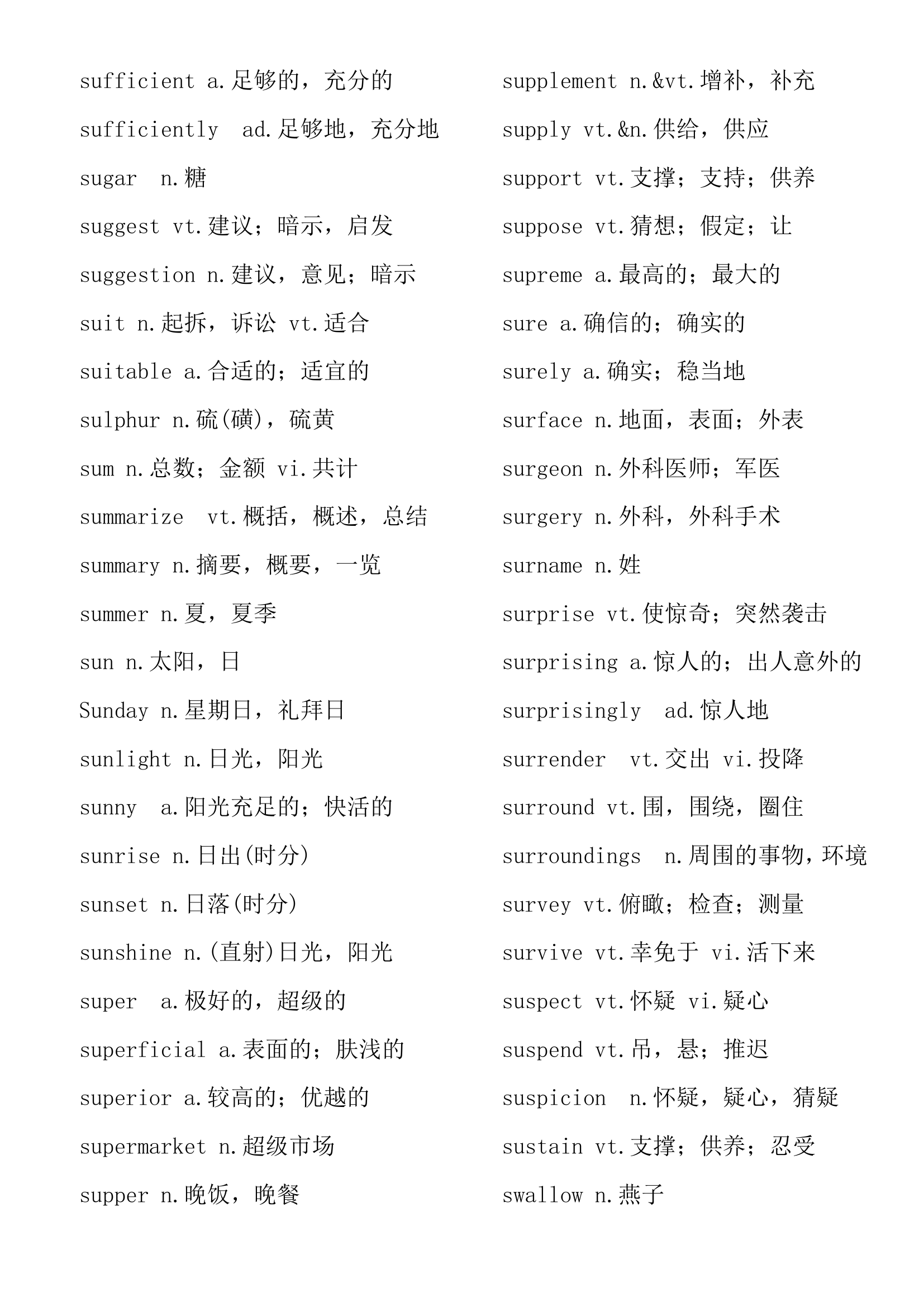 大学英语四级考试大纲3800英语词汇表.docx第83页