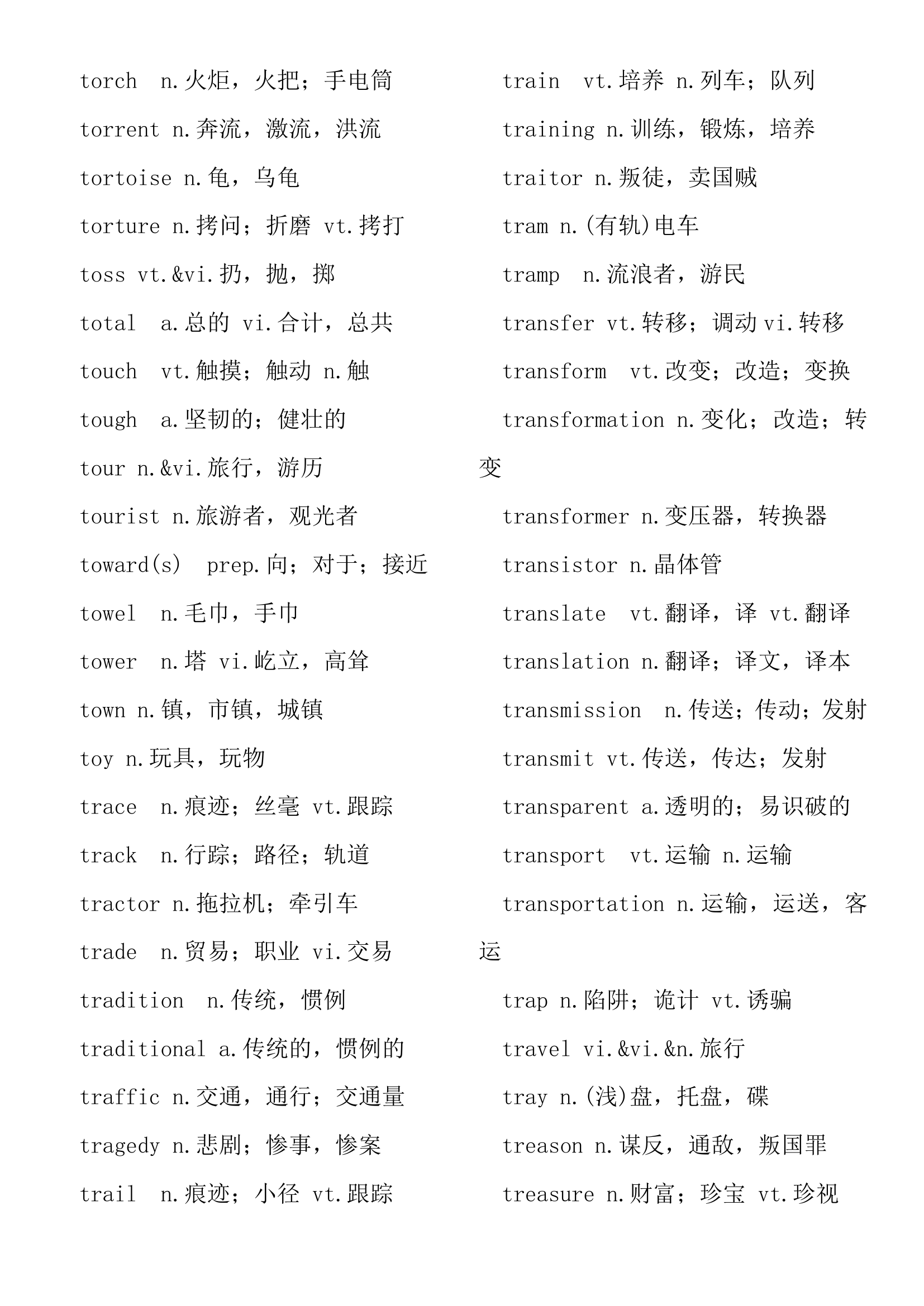 大学英语四级考试大纲3800英语词汇表.docx第88页