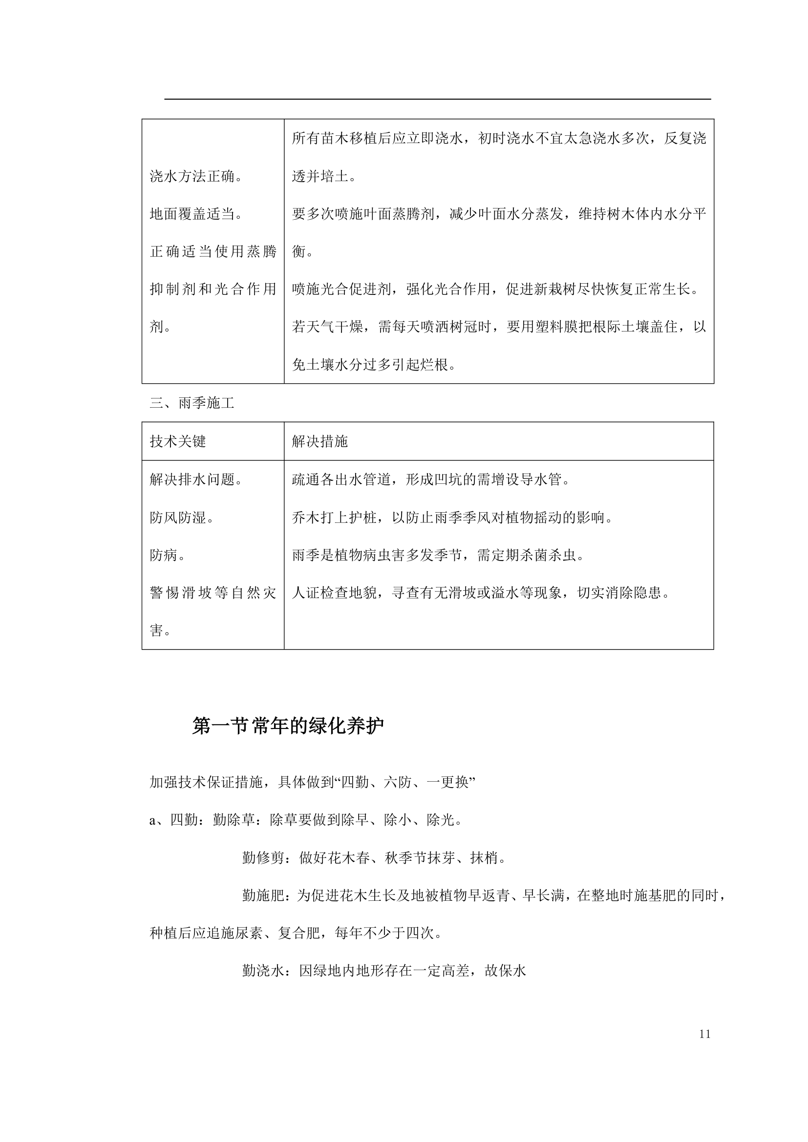 绿化工程施工组织设计方案.doc第11页