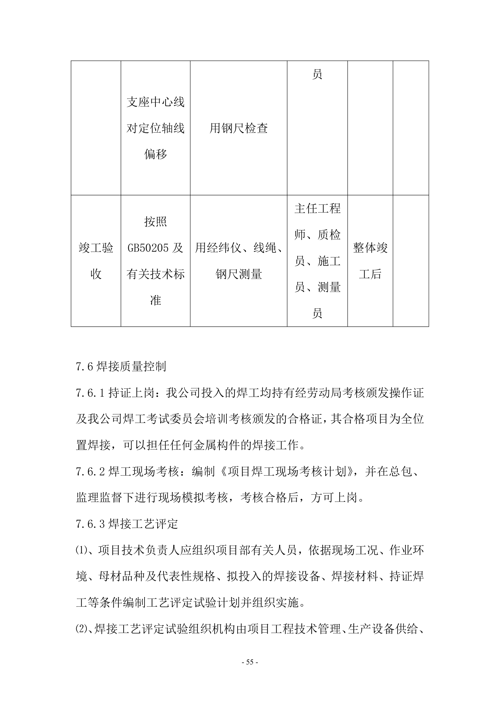 陕西国际商贸学院人行天桥施工组织设计第56页