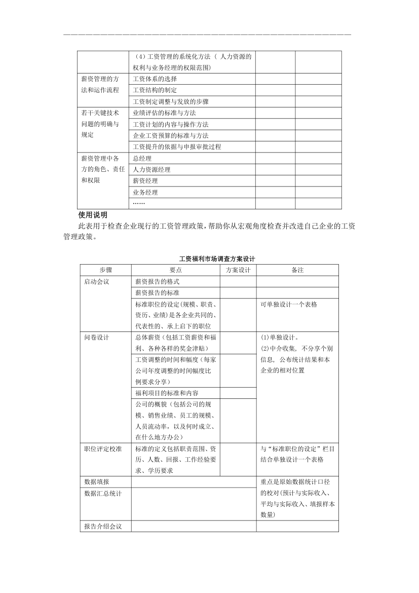 现代企业薪资福利设计与操作工具表单.doc第3页