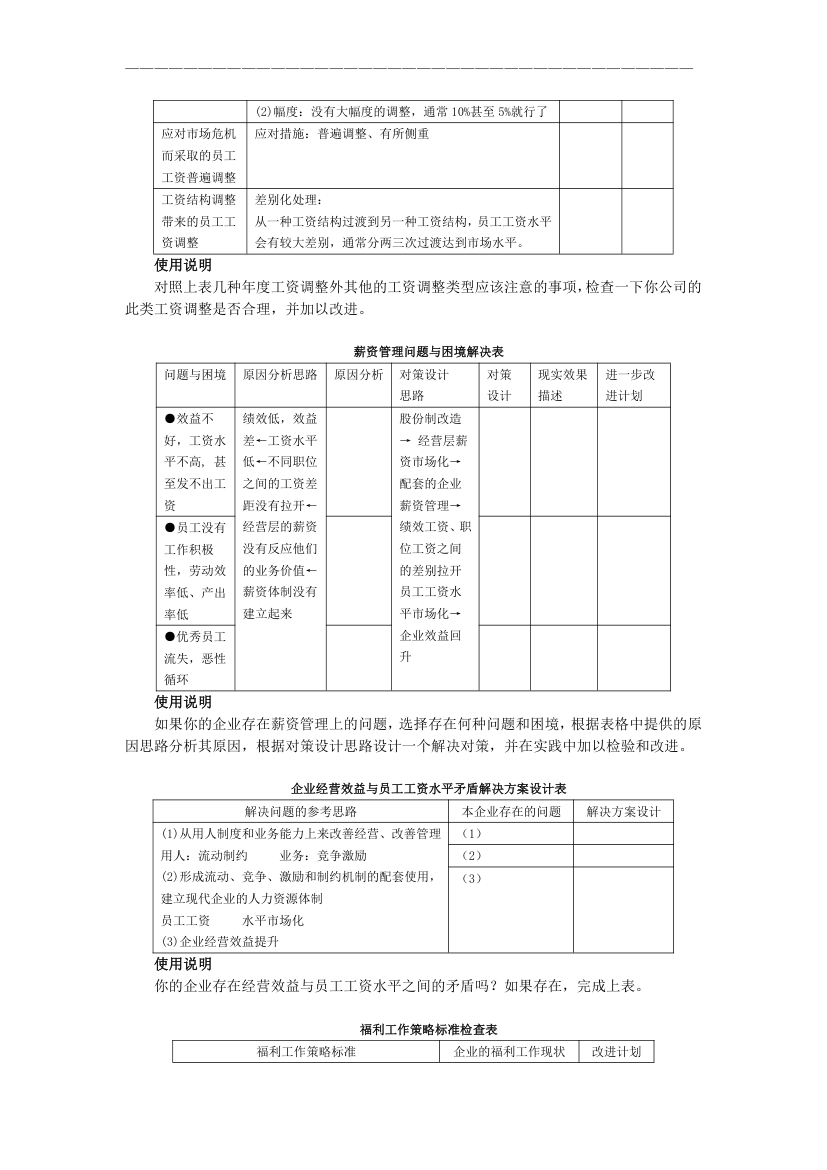 现代企业薪资福利设计与操作工具表单.doc第6页