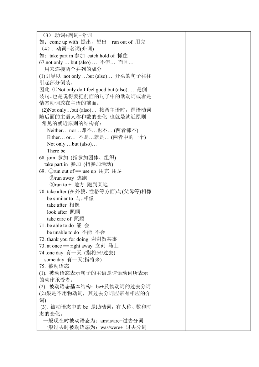 新人教版九年级英语全册知识点归纳教案（表格形式）.doc第14页