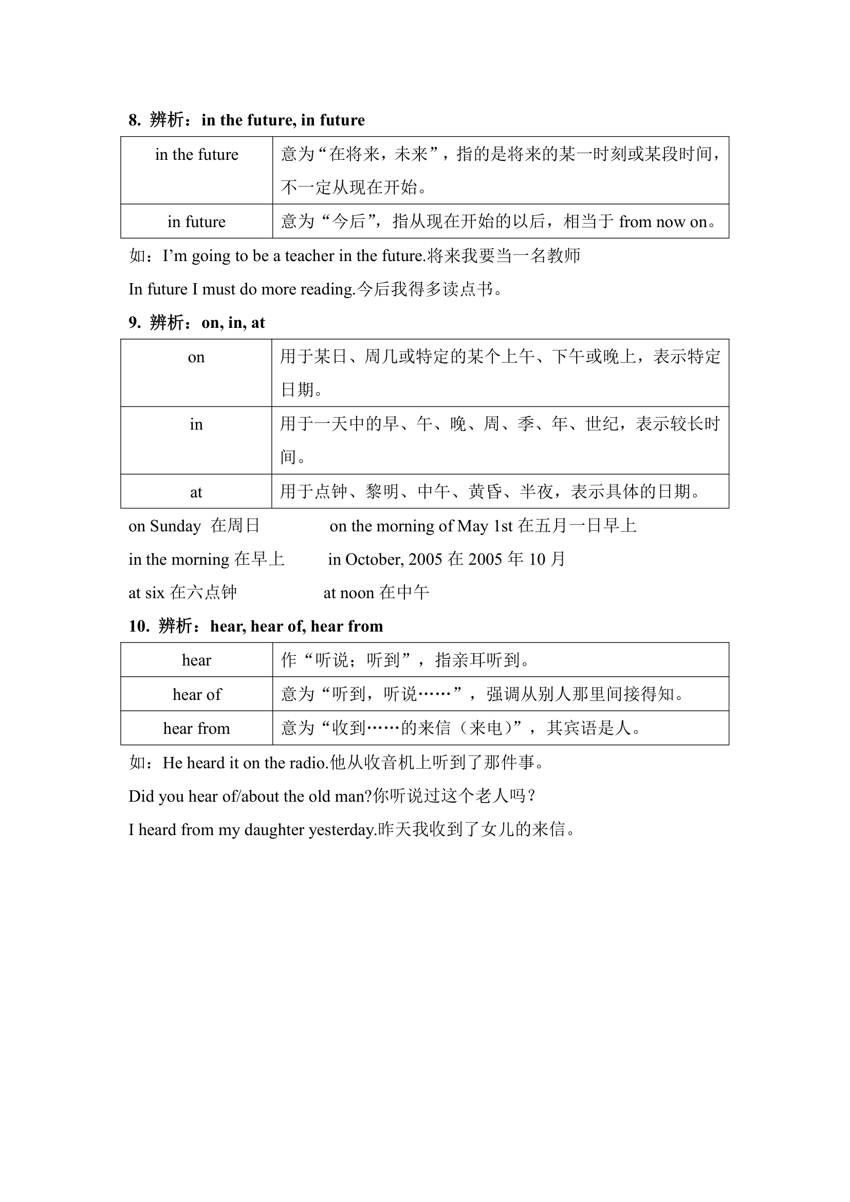 冀教版英语七年级下册 Unit 3 School Life. 易混淆单词和短语辨析.doc第3页